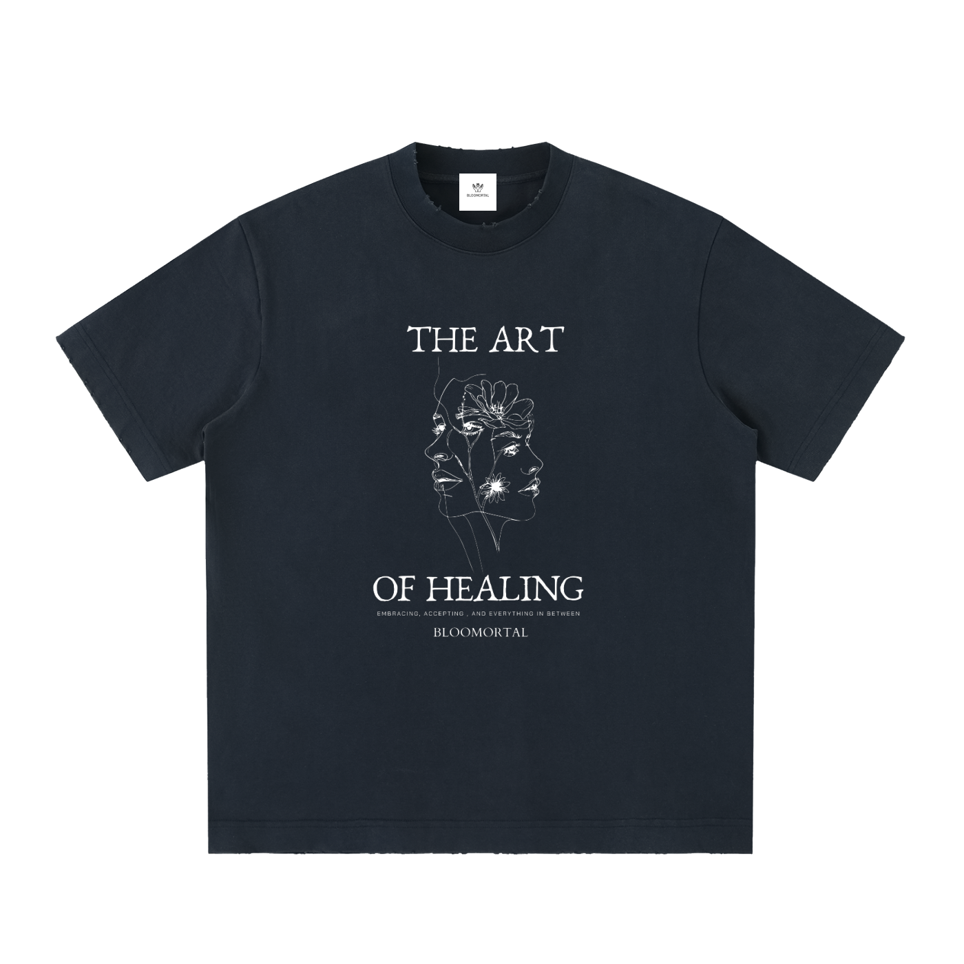 The Art Of Healing Vintage Washed Frayed T-Shirt