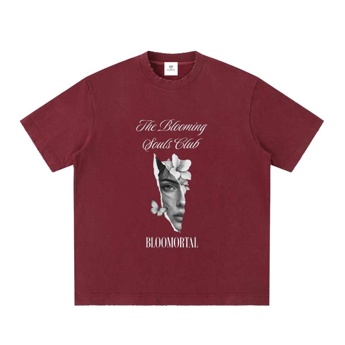 The Blooming Souls Club Vintage Washed Frayed T-Shirt