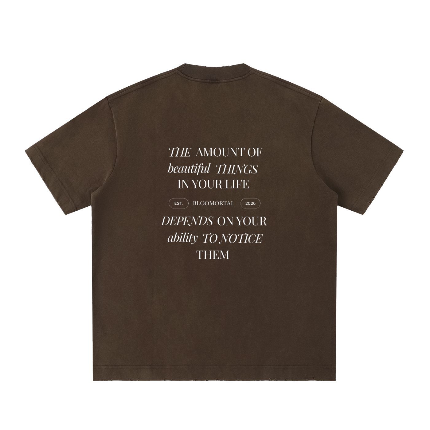 Beautiful Things Heavyweight Vintage Washed Frayed Unisex T-Shirt