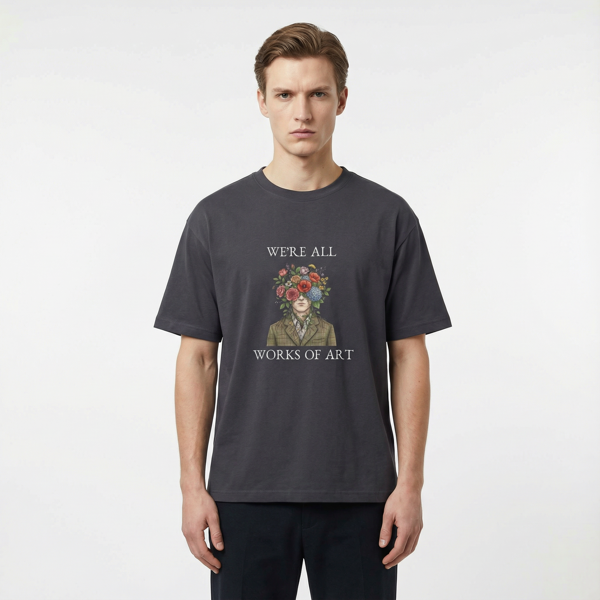 We're All Works of Art Unisex Oversized T-Shirt