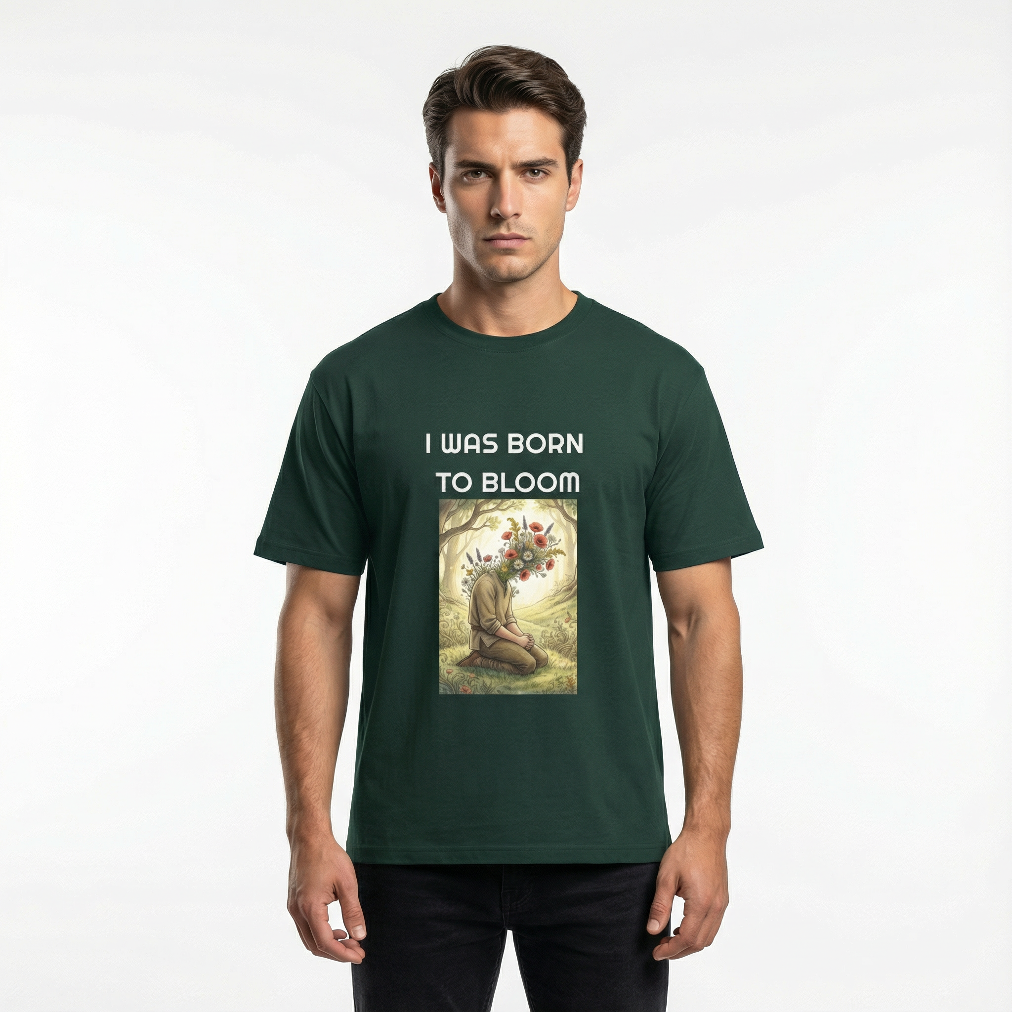 I Was Born to Bloom Unisex Oversized T-Shirt