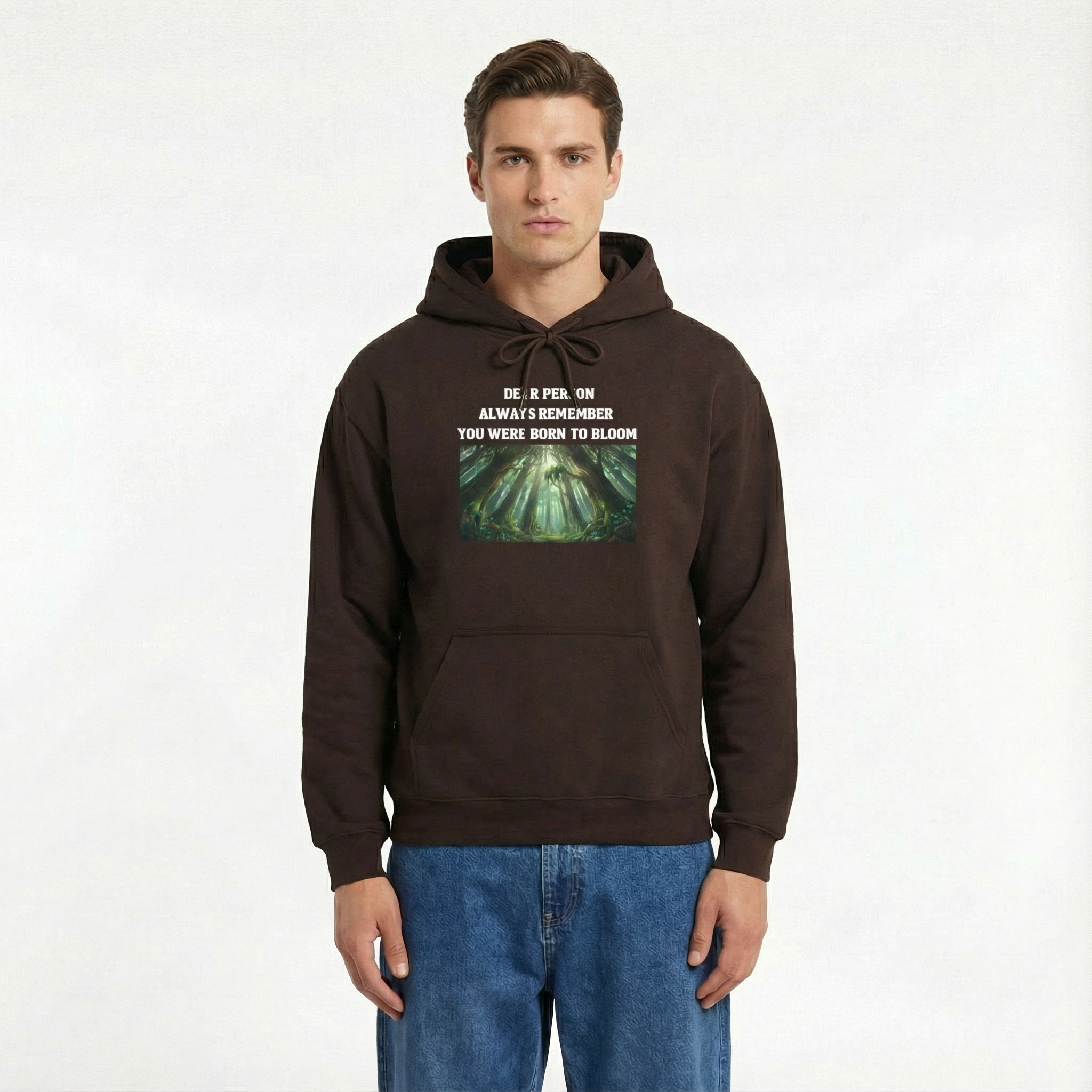 Dear Person Always Remember You Were Born to Bloom Unisex Hoodie