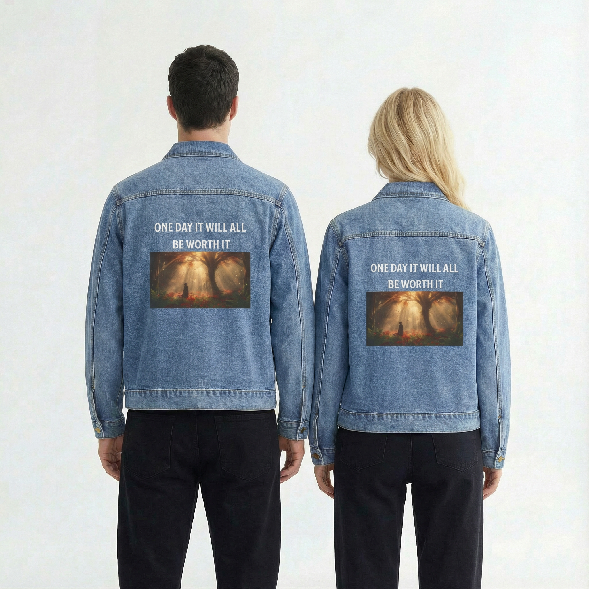 Unisex Denim Jacket - One Day It Will All Be Worth It