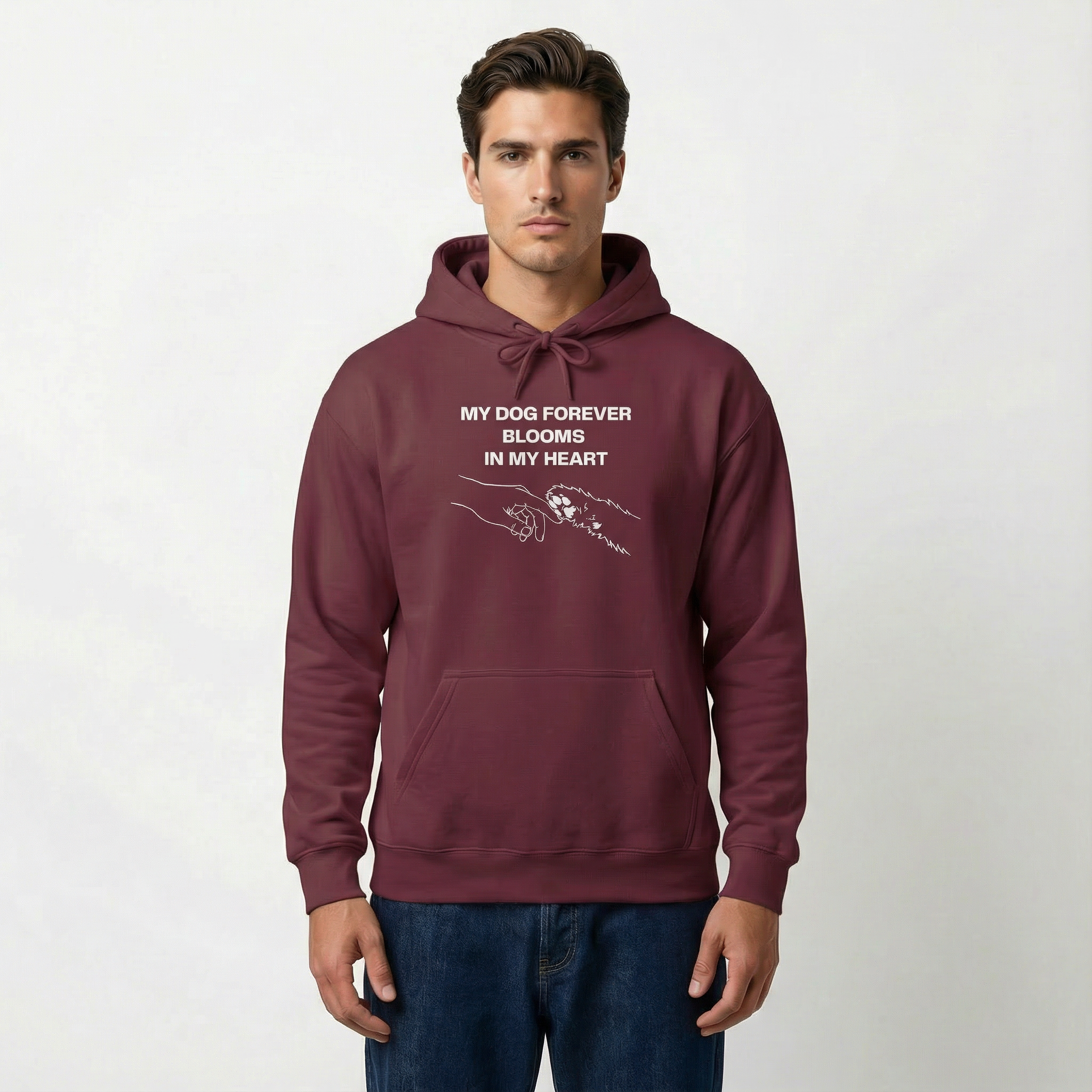 My Dog Forever Blooms In My Heart Unisex Hoodie