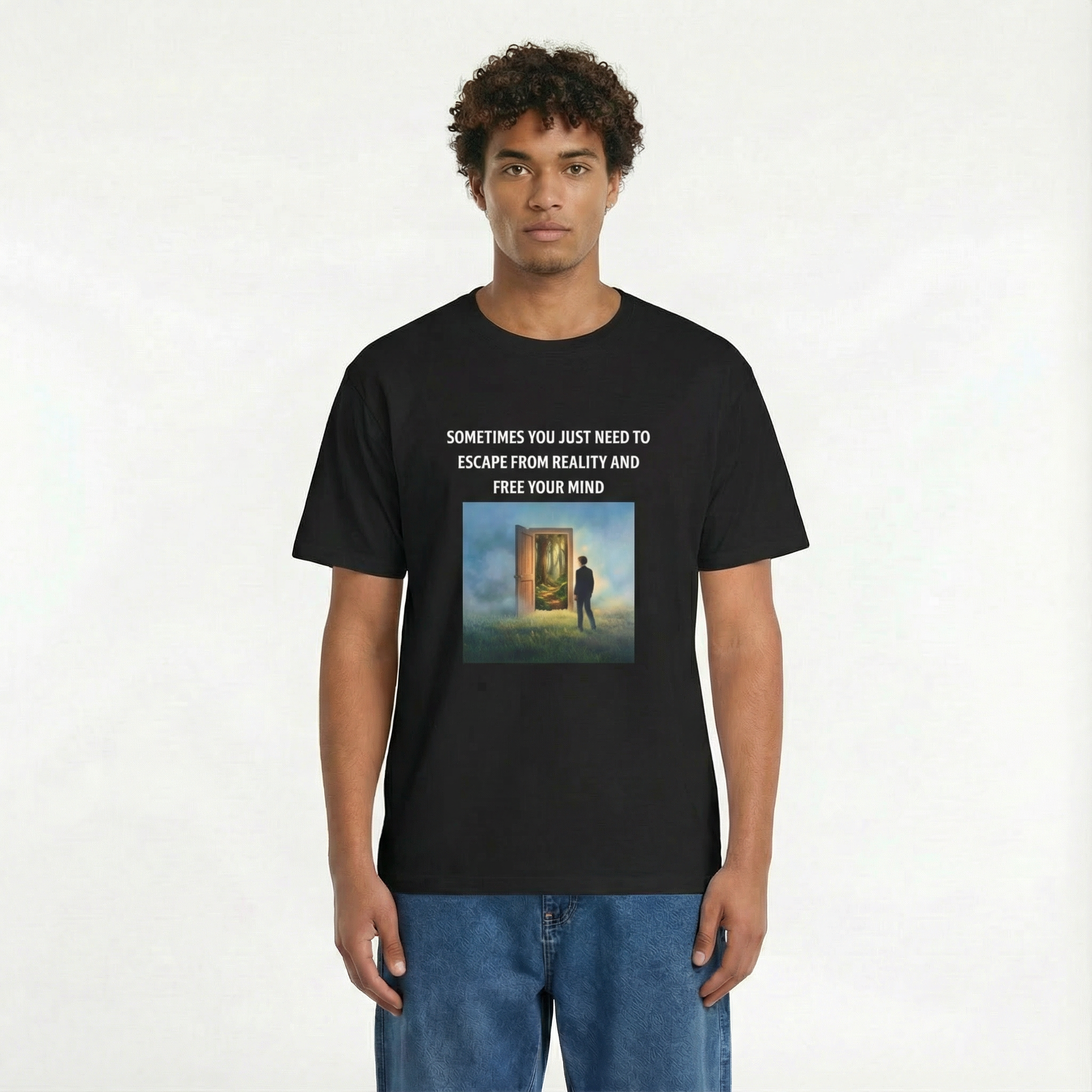 Escape From Reality and Free Your Mind Unisex Oversized T-Shirt