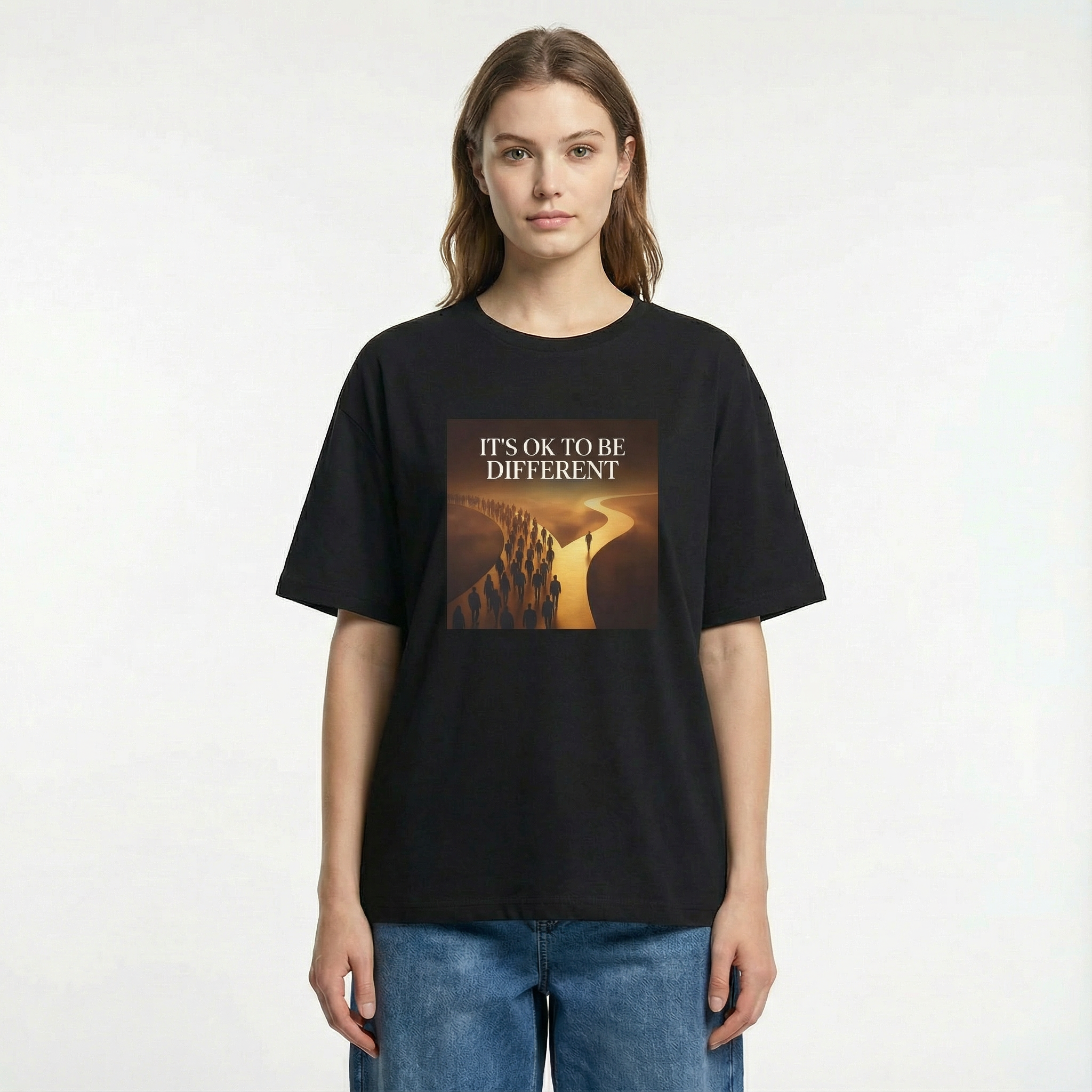It's OK To Be Different Unisex Oversized T-Shirt