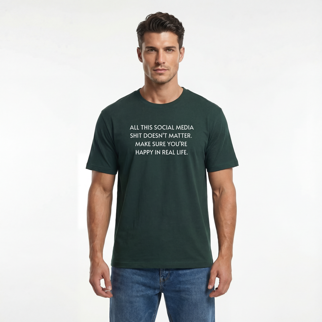 All This Social Media Shit Doesn't Matter Unisex Oversized T-Shirt
