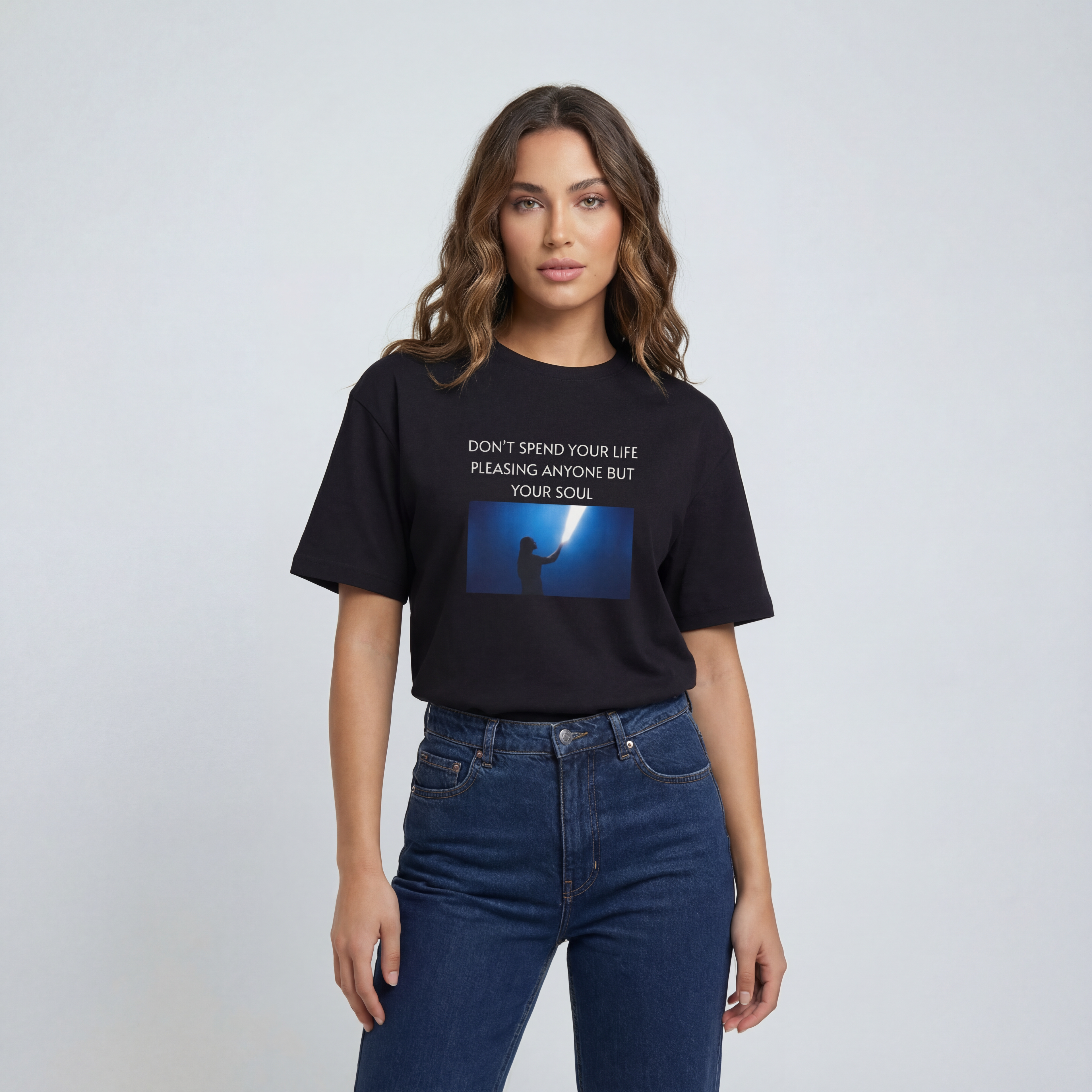 Don’t spend your life pleasing anyone but your soul Unisex Oversized T-Shirt