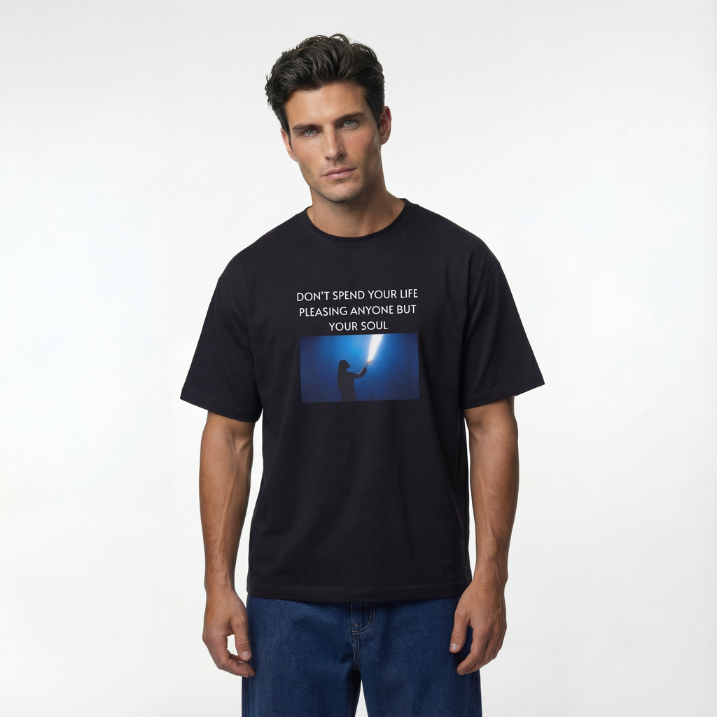 Don’t spend your life pleasing anyone but your soul Unisex Oversized T-Shirt