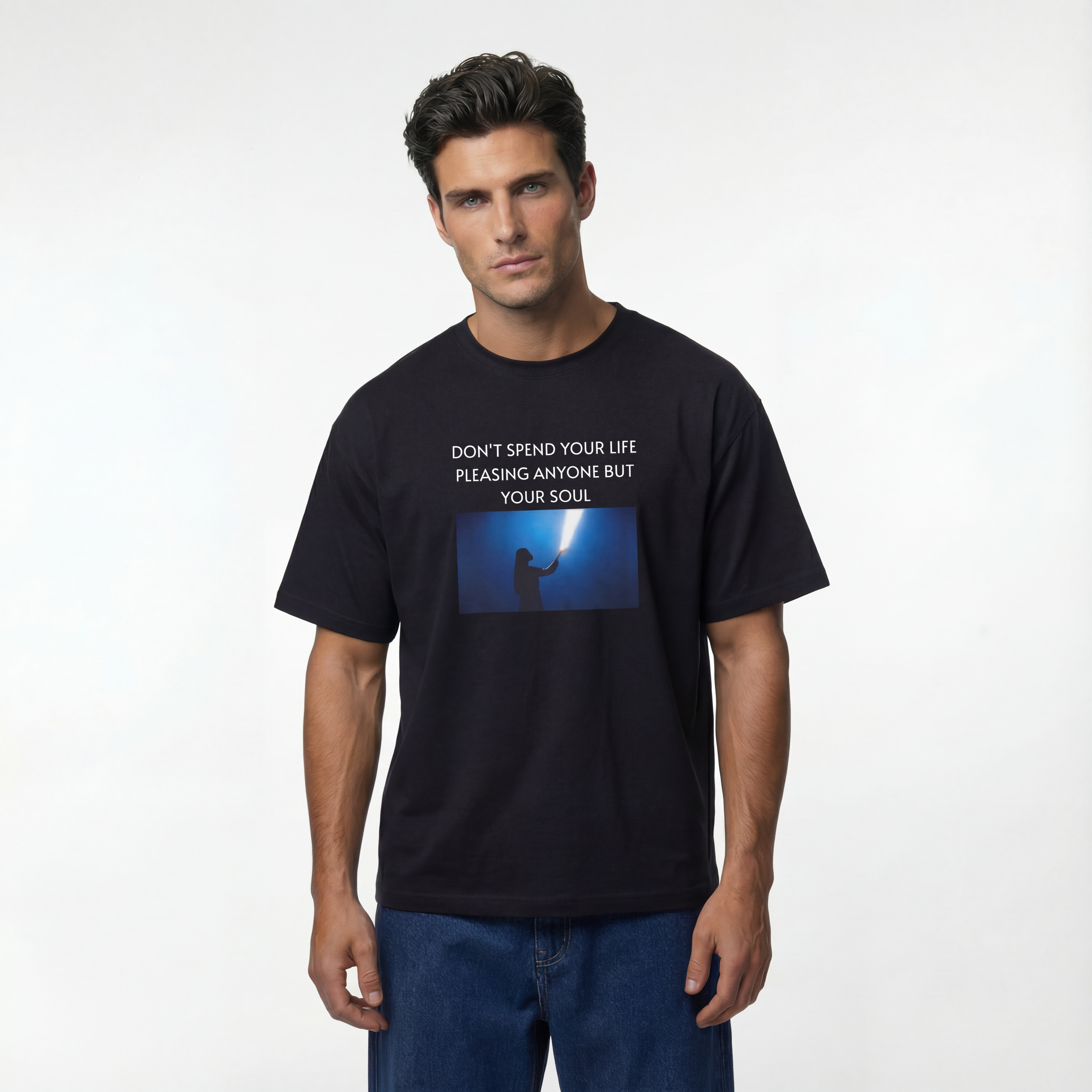 Don’t spend your life pleasing anyone but your soul Unisex Oversized T-Shirt