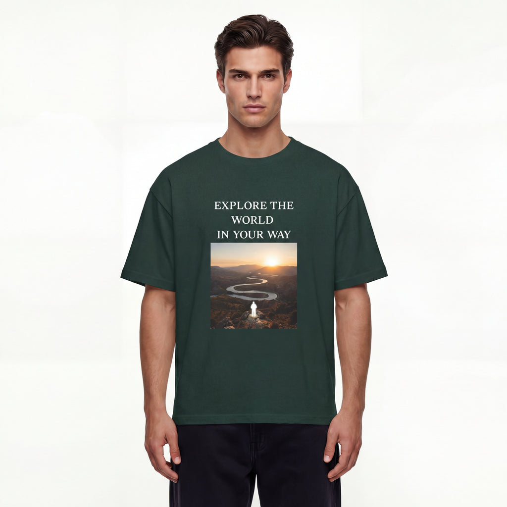 Explore the World In Your Way Unisex Oversized T-Shirt