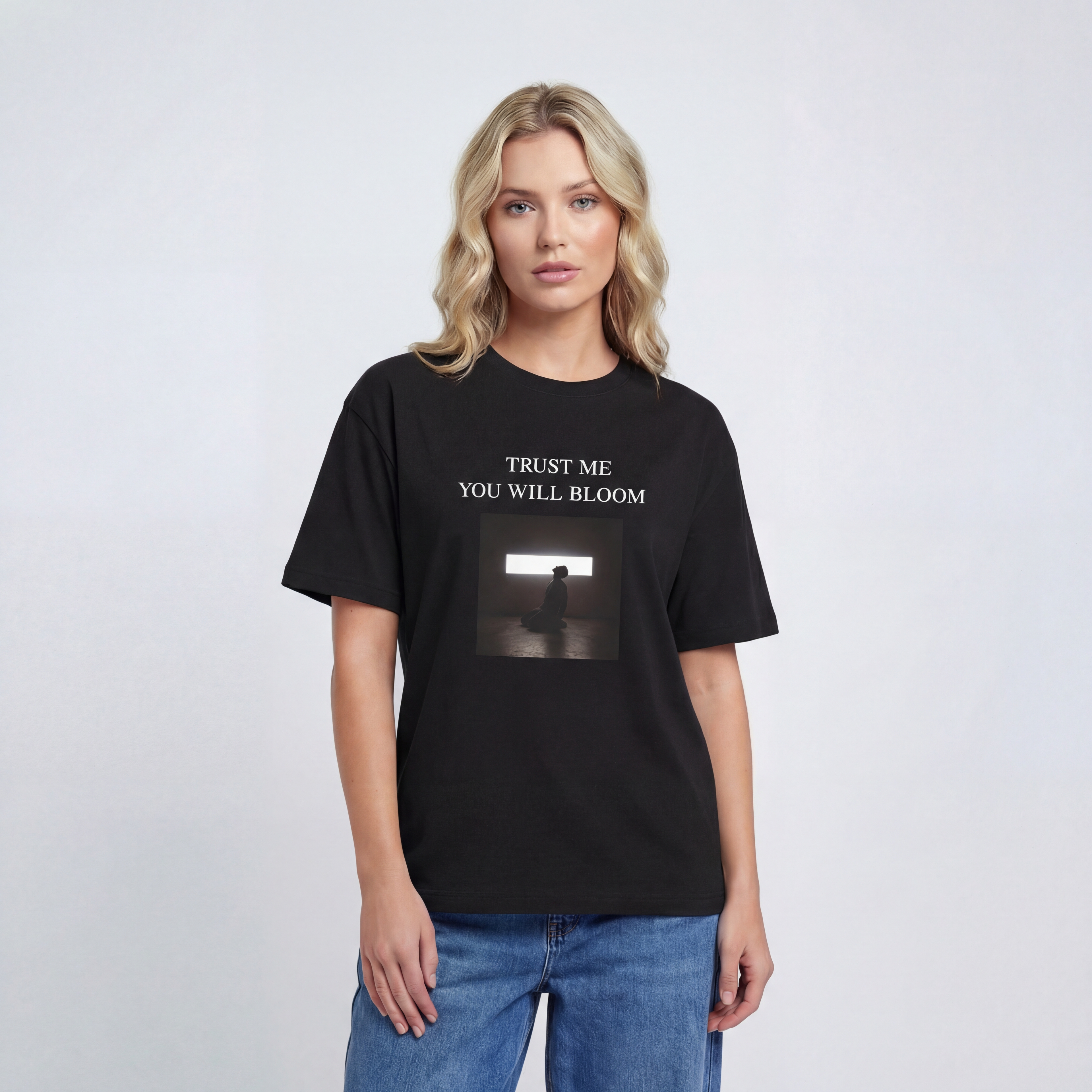 Trust Me You Will Bloom Unisex Oversized T-Shirt