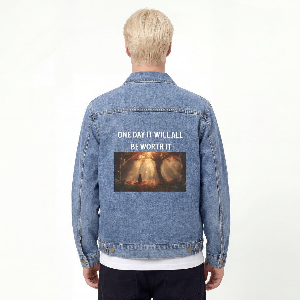 One Day It Will All Be Worth It Unisex Denim Jacket