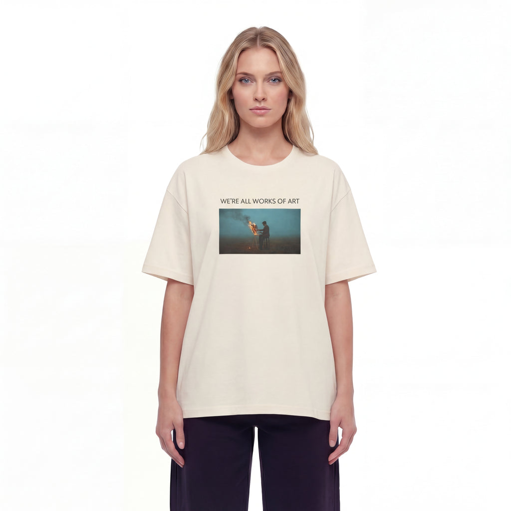 We're All Works of Art Unisex Oversized T-Shirt