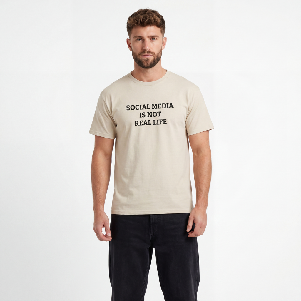 Social Media Is Not Real Life Unisex T-Shirt