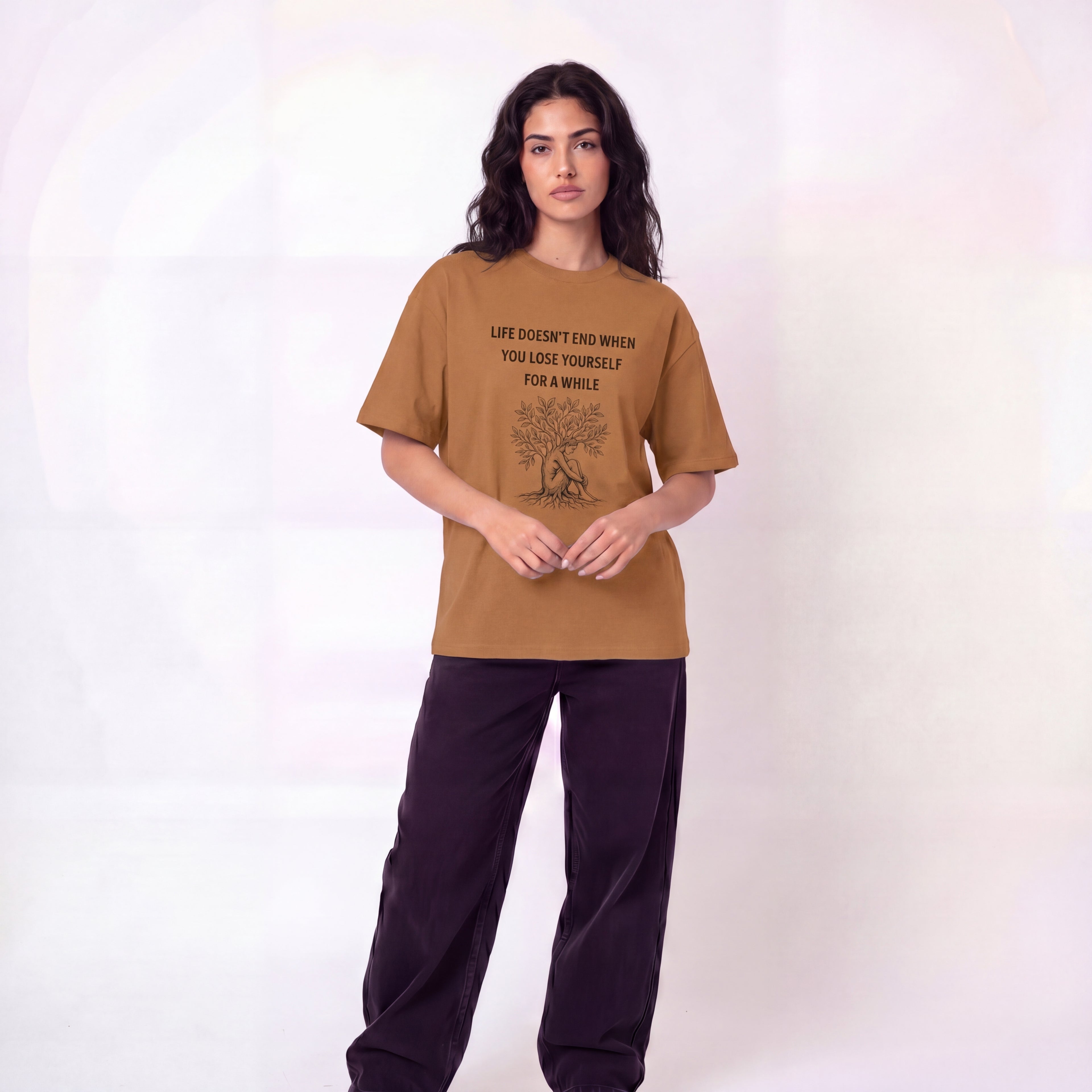 Life Doesn't End When You Lose Yourself For A While Unisex Oversized T-Shirt