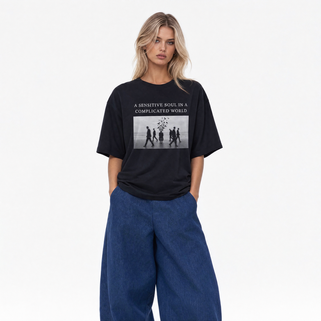 A Sensitive Soul In A Complicated World Oversized T-Shirt