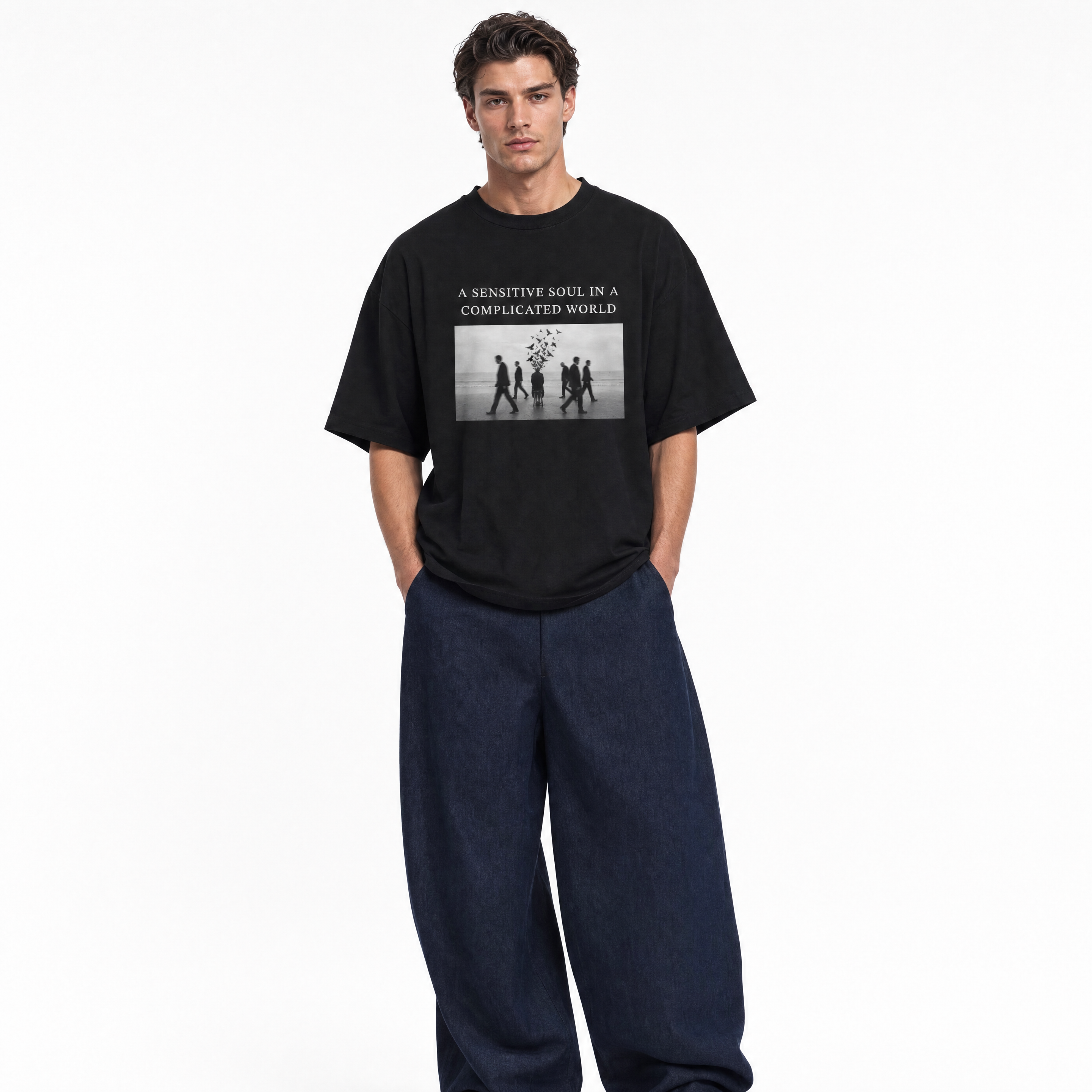 A Sensitive Soul In A Complicated World Oversized T-Shirt