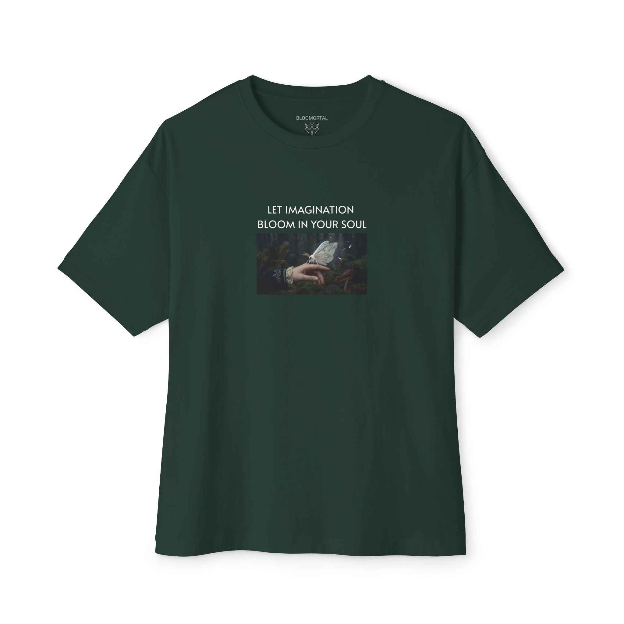Let imagination bloom in your soul Unisex Oversized T-Shirt