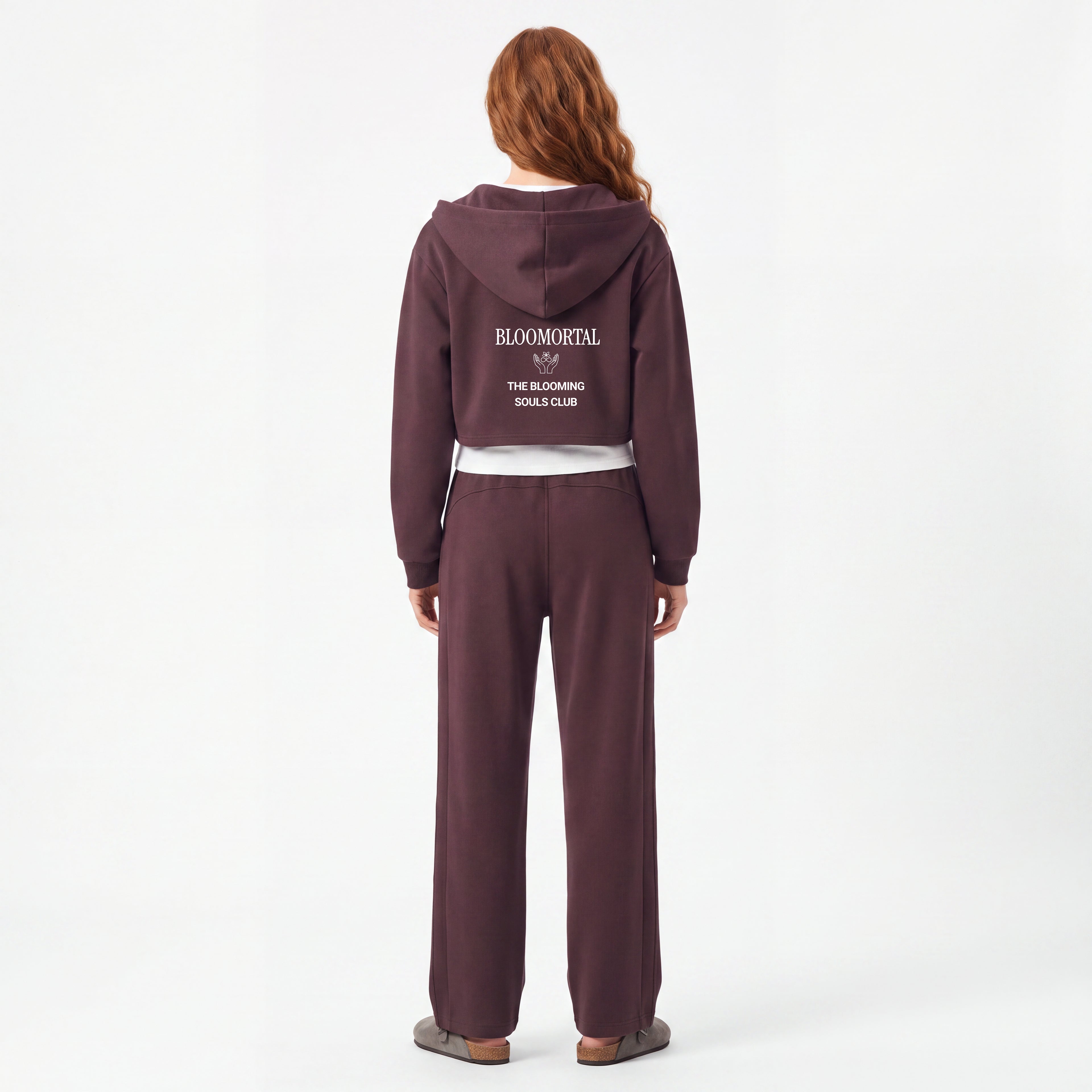 Essential Cropped Zip-Up Hoodie