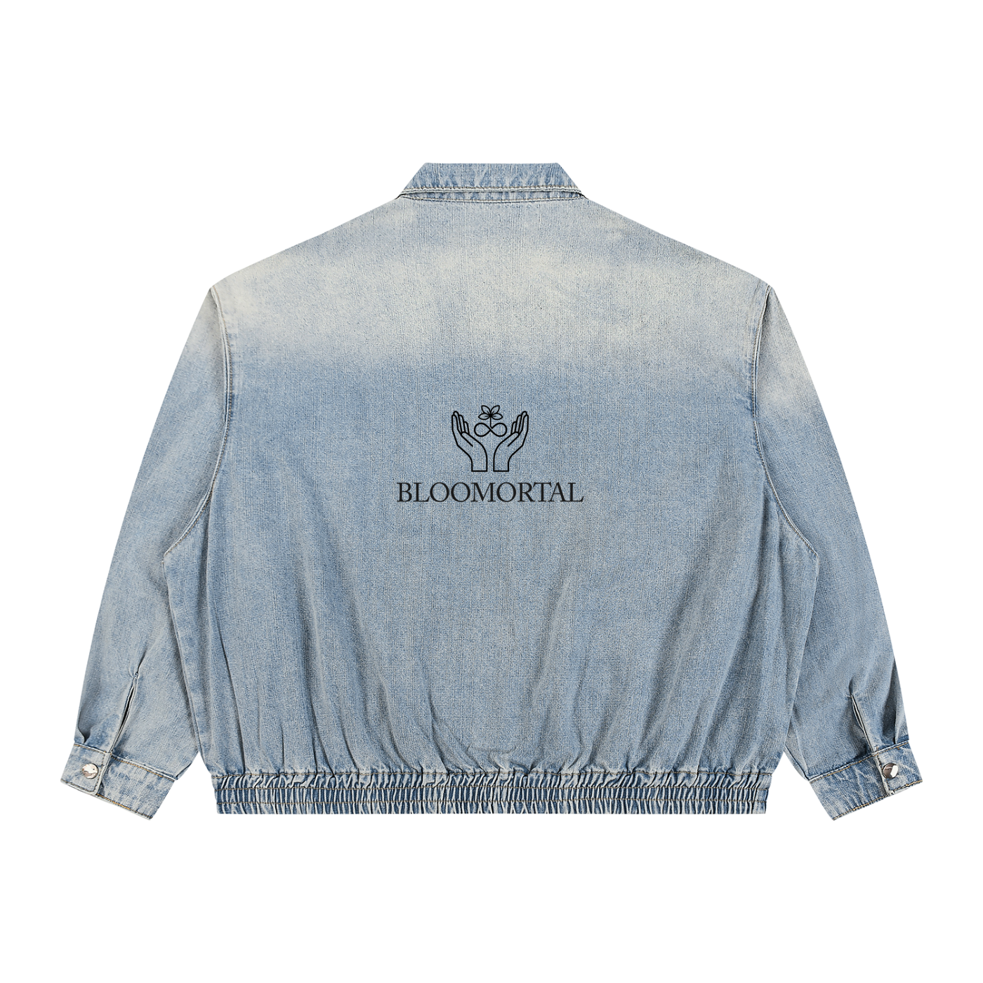 Vintage Wash Full-Zip Denim Jacket