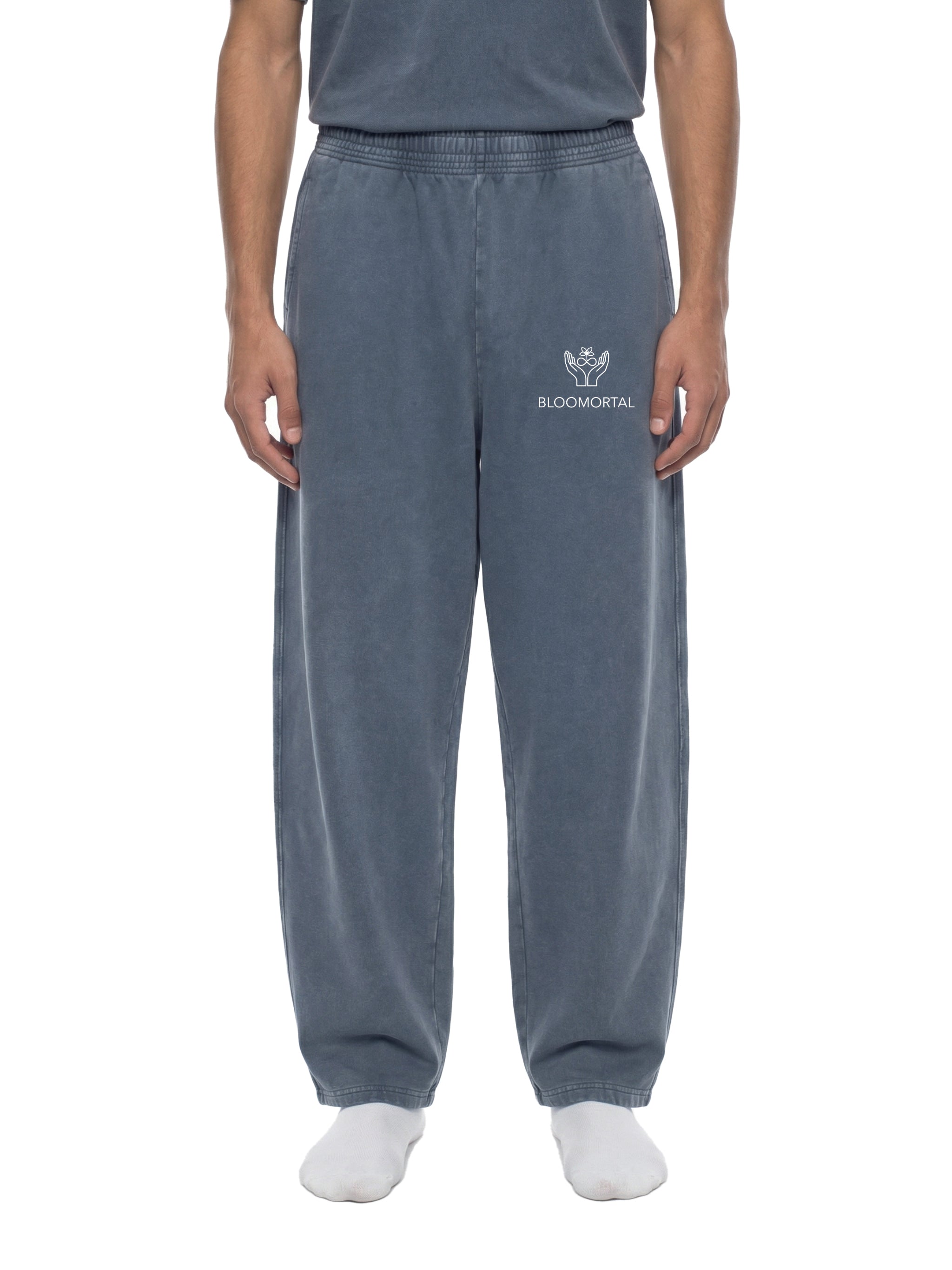 BLOOMORTAL Vintage Wash Loose Sweatpants