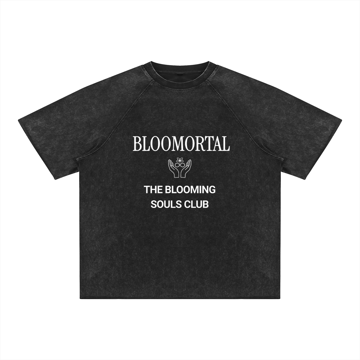 Short Set - Mineral Wash Raw Edge T-Shirt