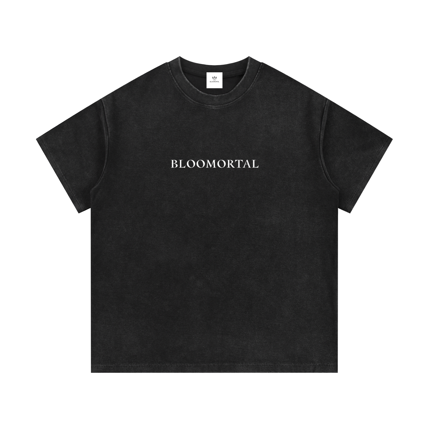 Blooming Forever Mineral Wash Waffle Knit Unisex T-Shirt