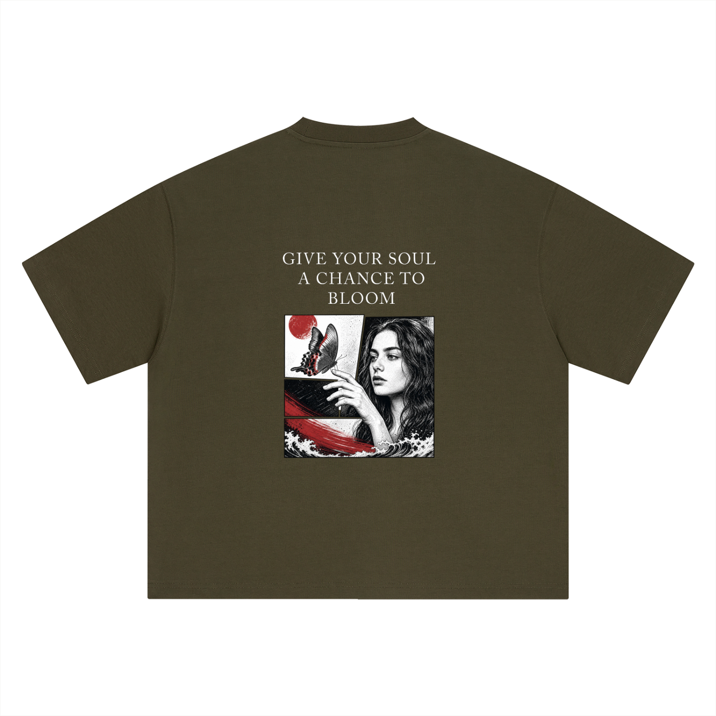 A Chance To Bloom Boxy Oversized Unisex T-Shirt