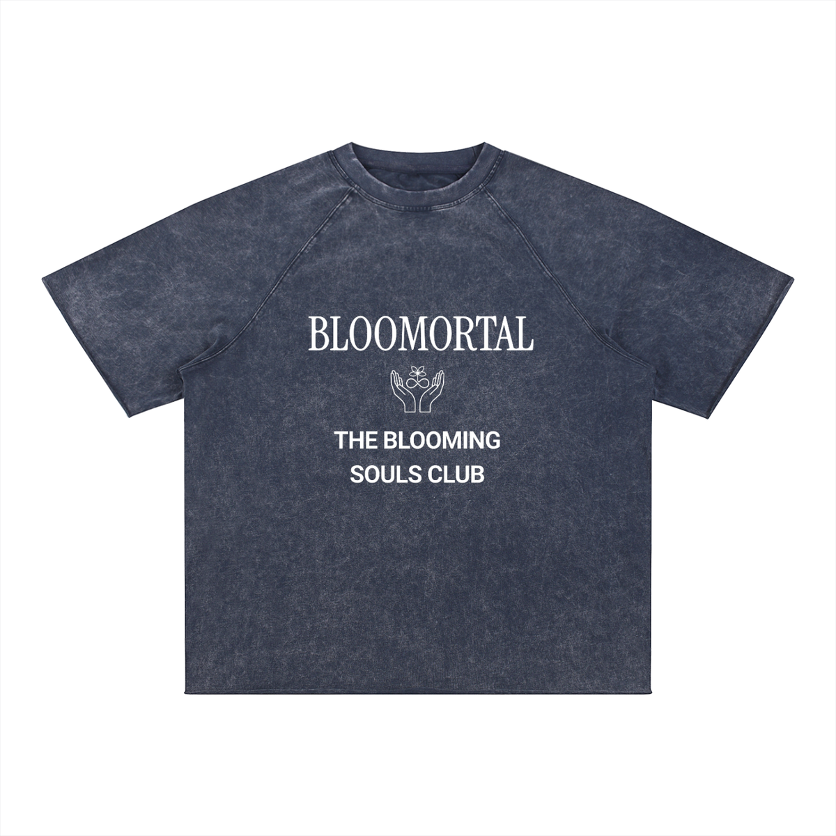 Short Set - Mineral Wash Raw Edge T-Shirt