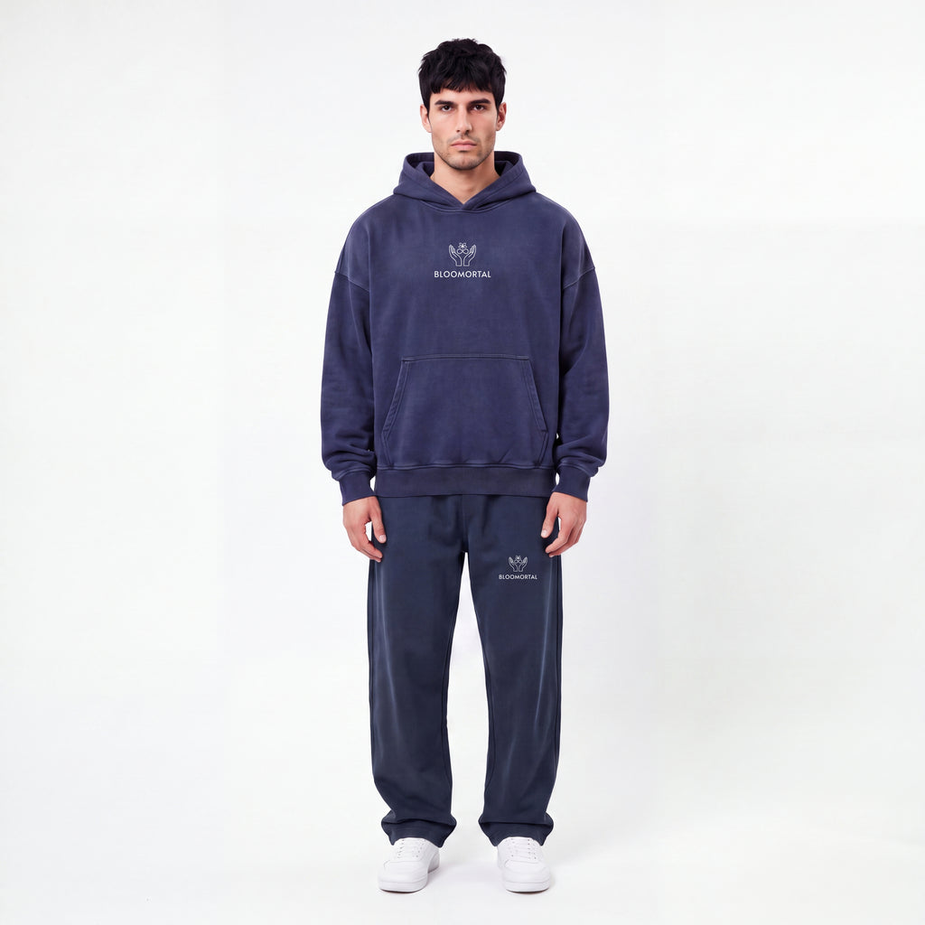 Set 1 - Vintage Washed Barrel Leg Sweatpants