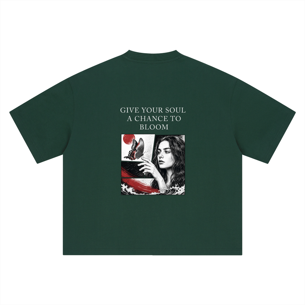 A Chance To Bloom Boxy Oversized Unisex T-Shirt