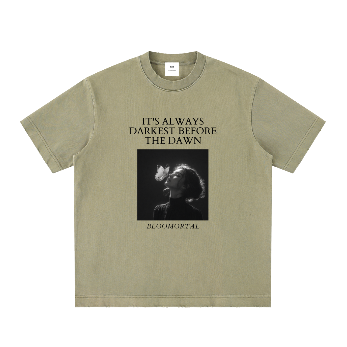 Before The Dawn Vintage Washed Frayed T-Shirt