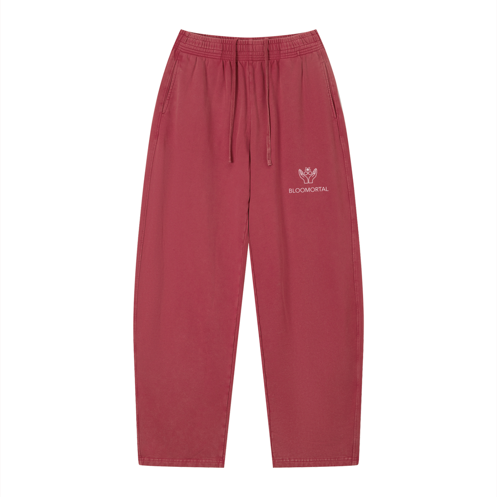 BLOOMORTAL Vintage Wash Loose Sweatpants