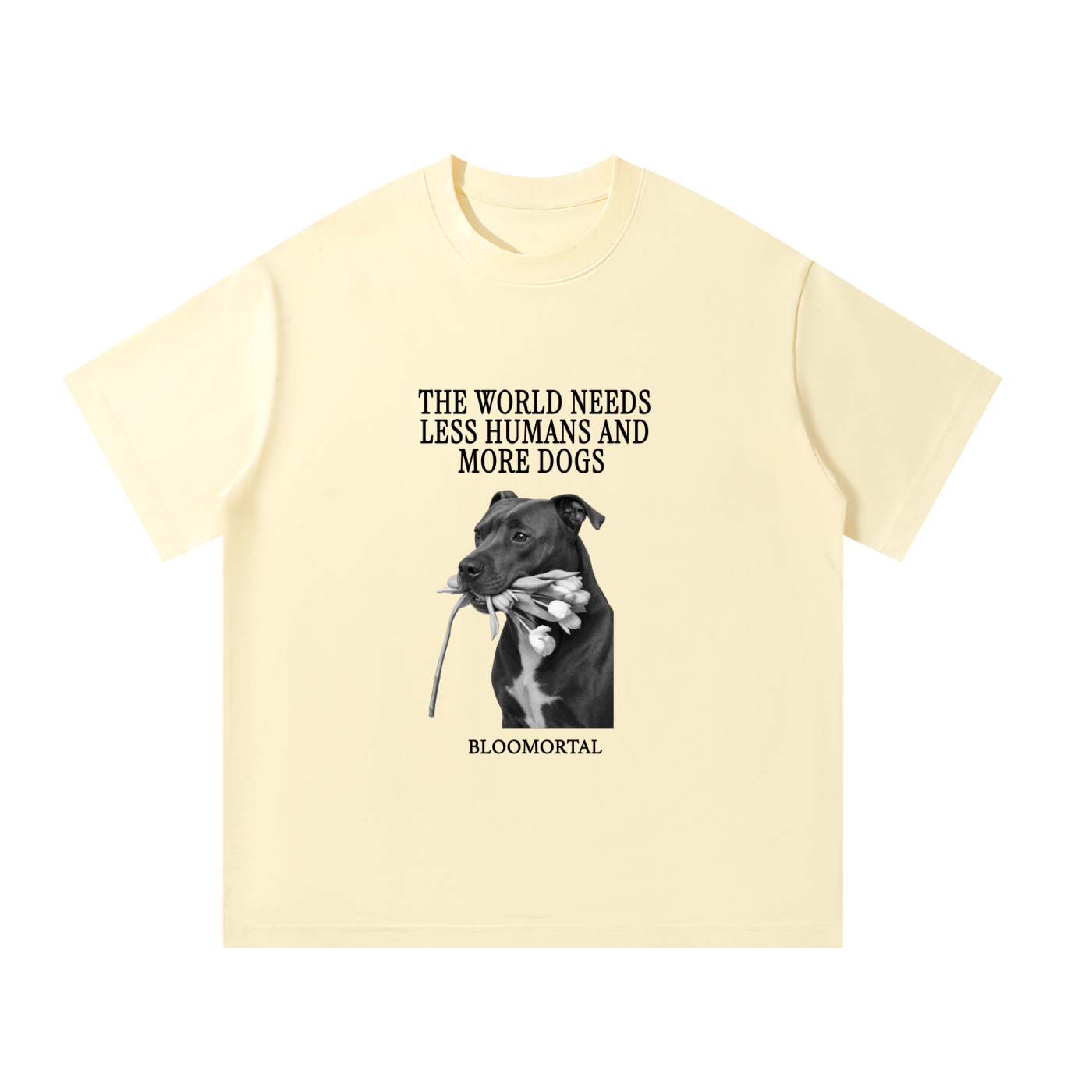 The World Needs More Dogs Unisex Oversized T-Shirt