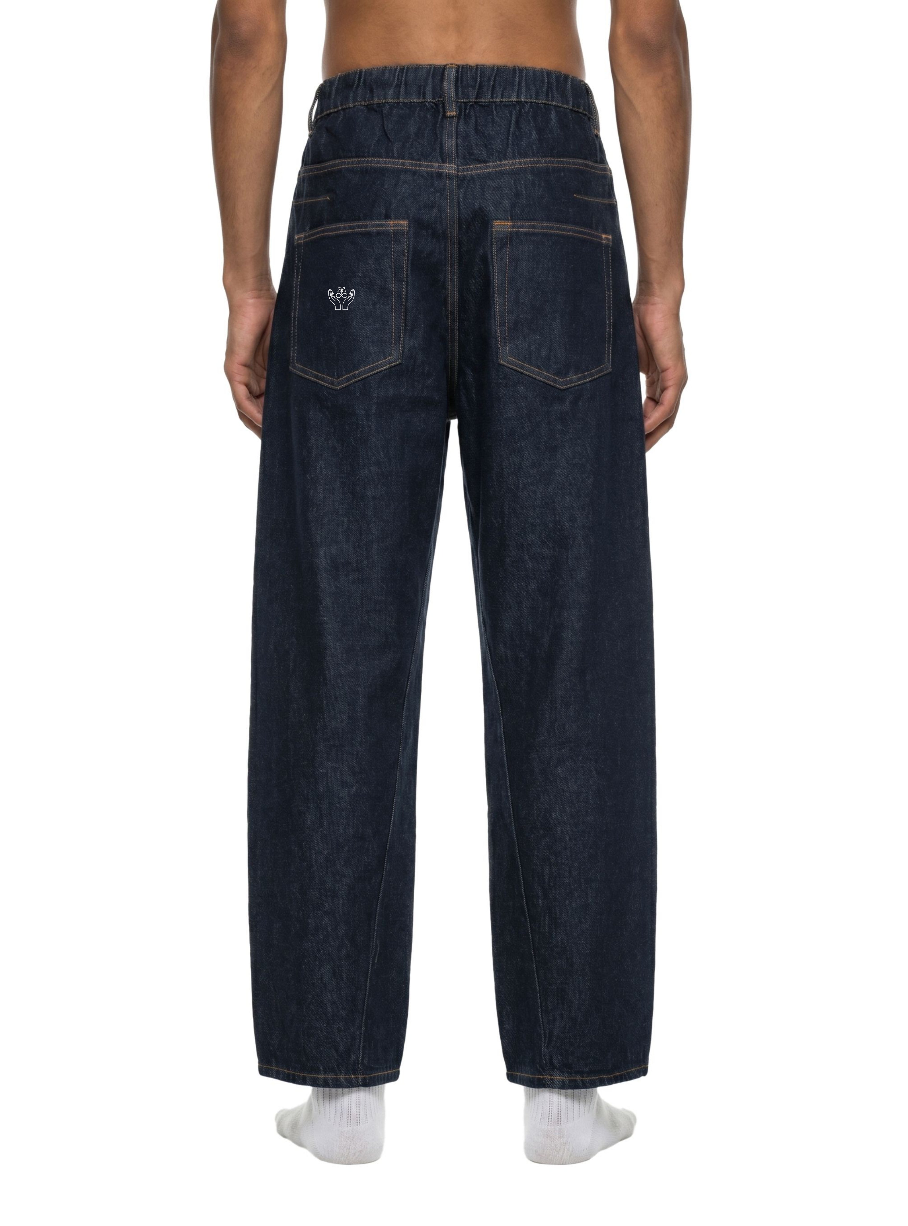 Men's Vintage Wash Barrel Leg Jeans