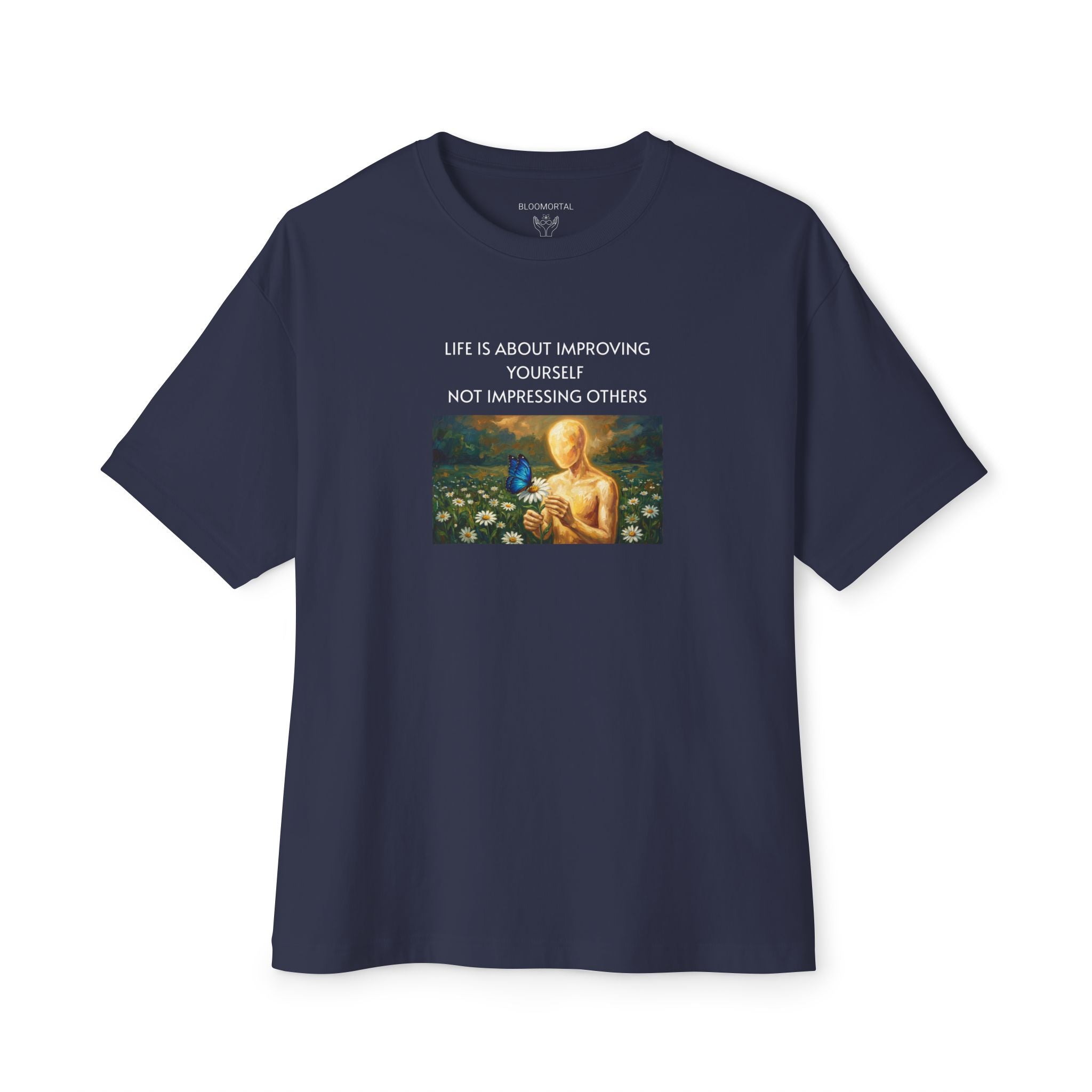 Life Is About Improving Yourself Unisex Oversized T-Shirt
