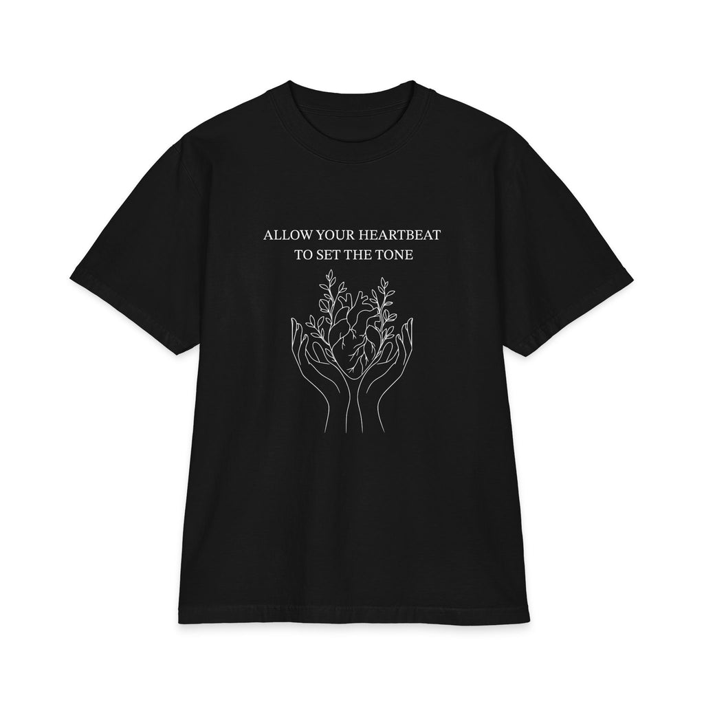 Allow your heartbeat to set the tone Unisex Oversized T-Shirt