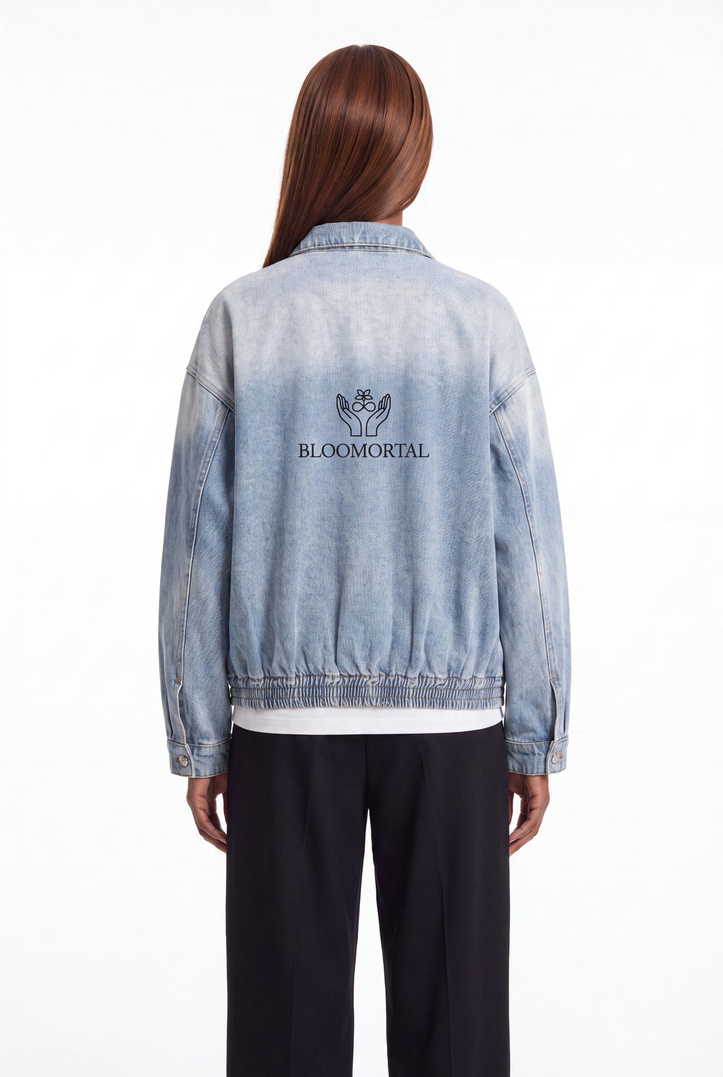 Vintage Wash Full-Zip Denim Jacket