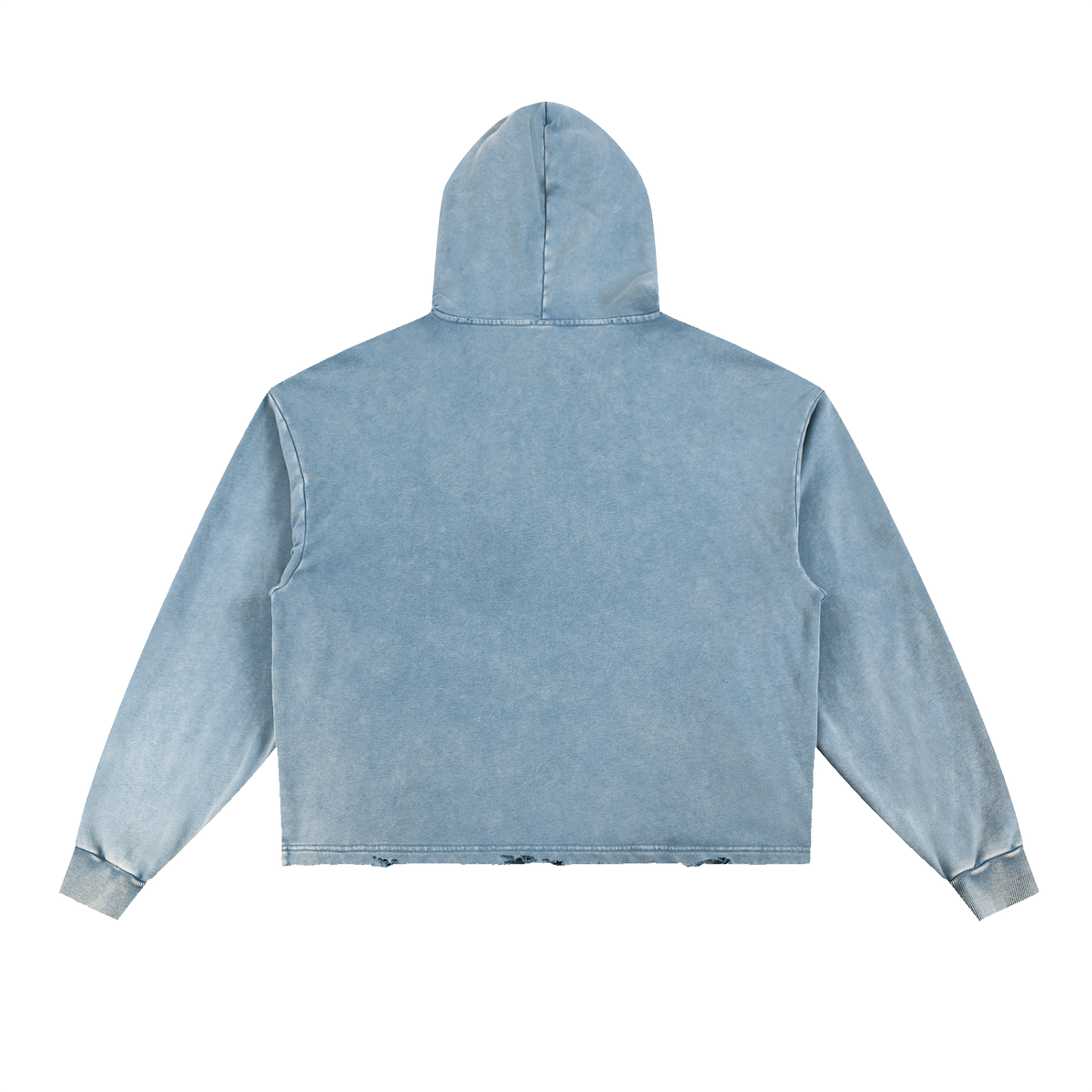 The Art Of Becoming Vintage Washed Frayed-Hem Unisex Hoodie