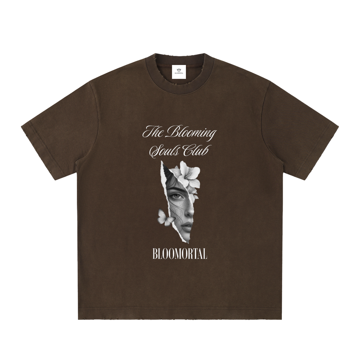 The Blooming Souls Club Vintage Washed Frayed T-Shirt