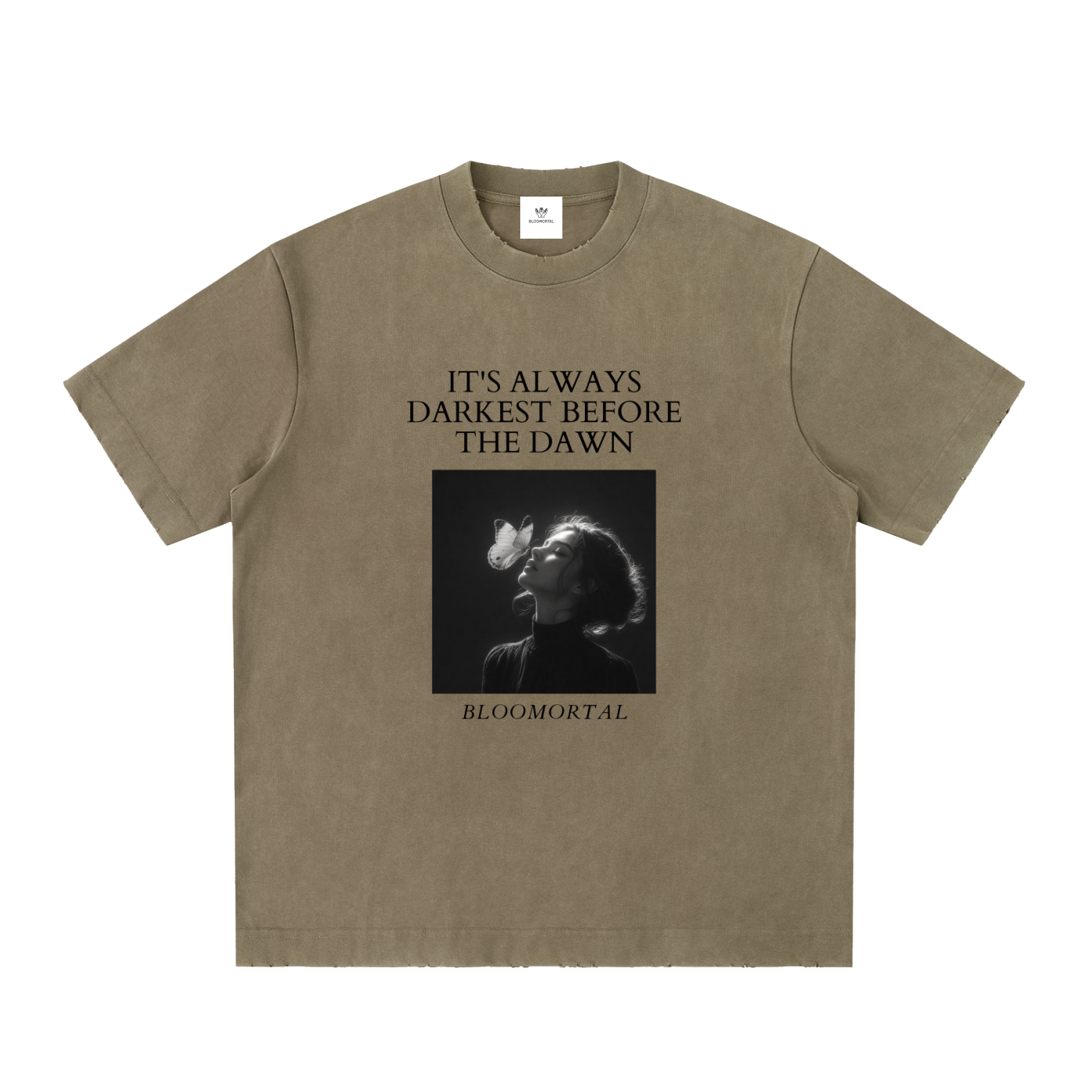 Before The Dawn Vintage Washed Frayed T-Shirt