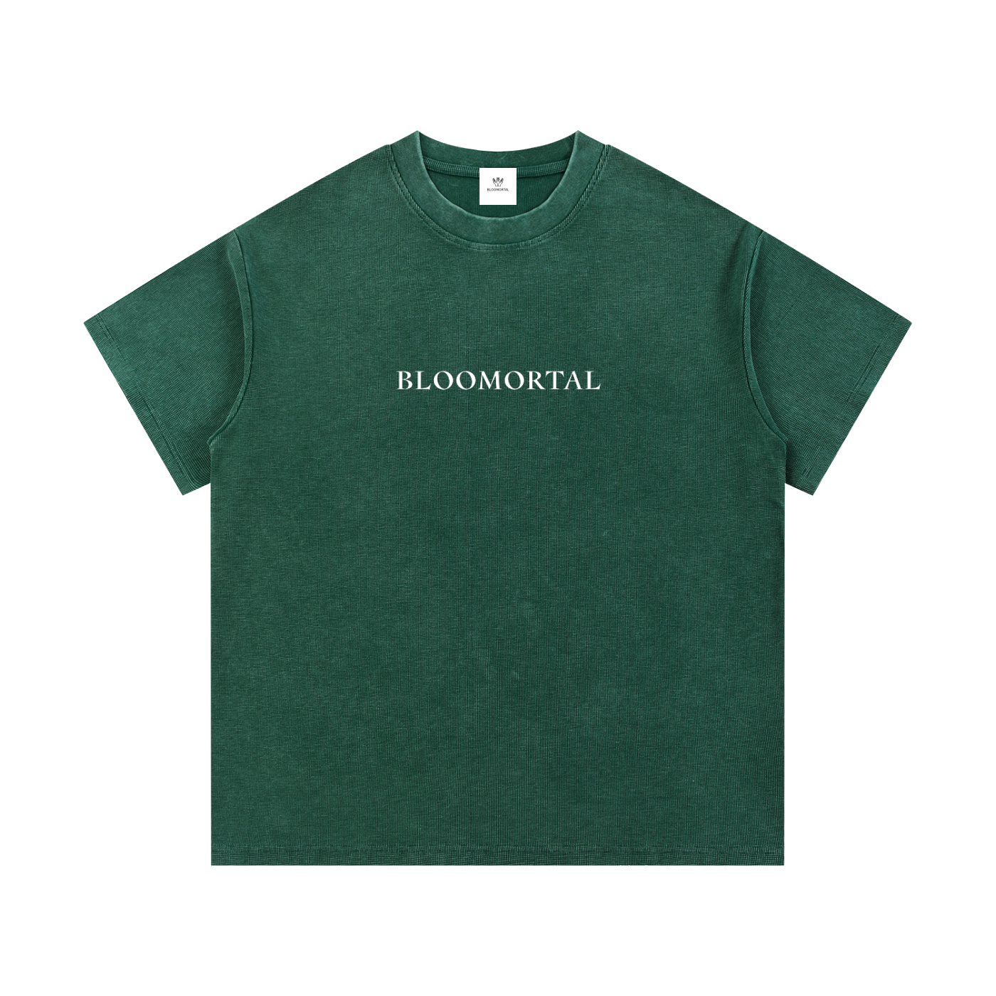 Blooming Forever Mineral Wash Waffle Knit Unisex T-Shirt