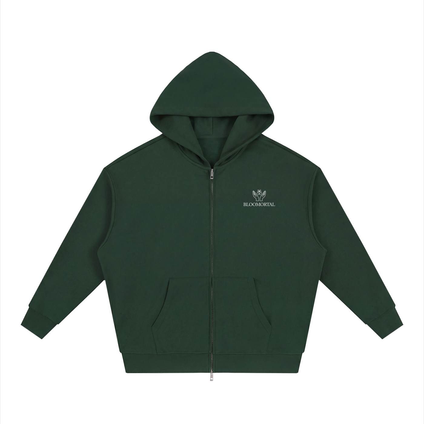Social Media Is Overrated Unisex Loose Full Zip Hoodie