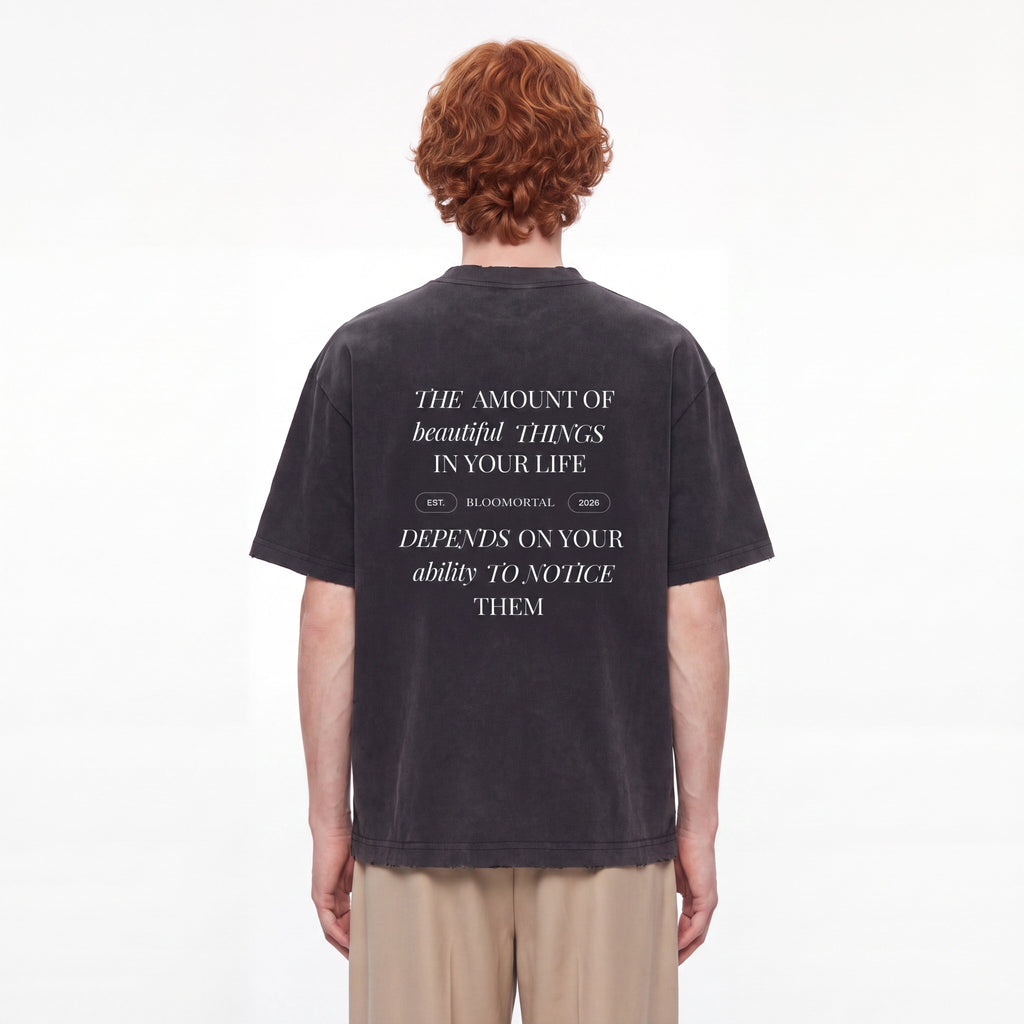Beautiful Things Heavyweight Vintage Washed Frayed Unisex T-Shirt