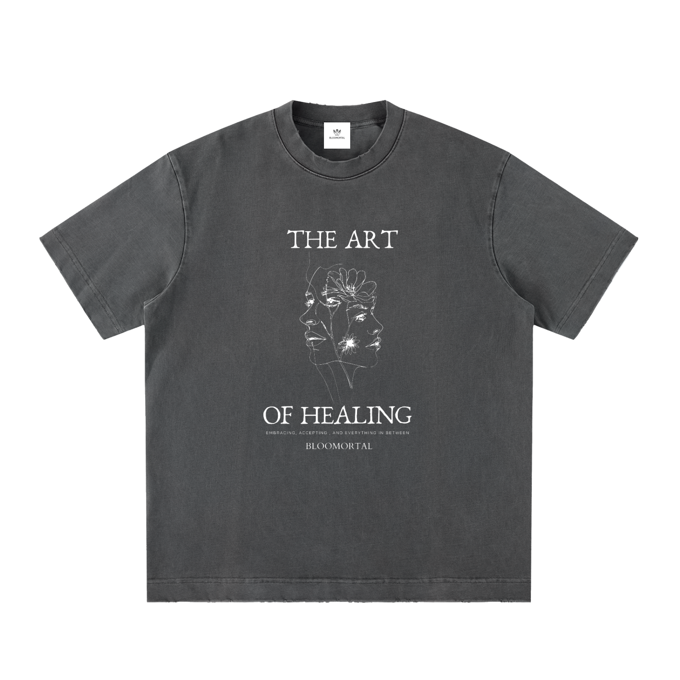 The Art Of Healing Vintage Washed Frayed T-Shirt