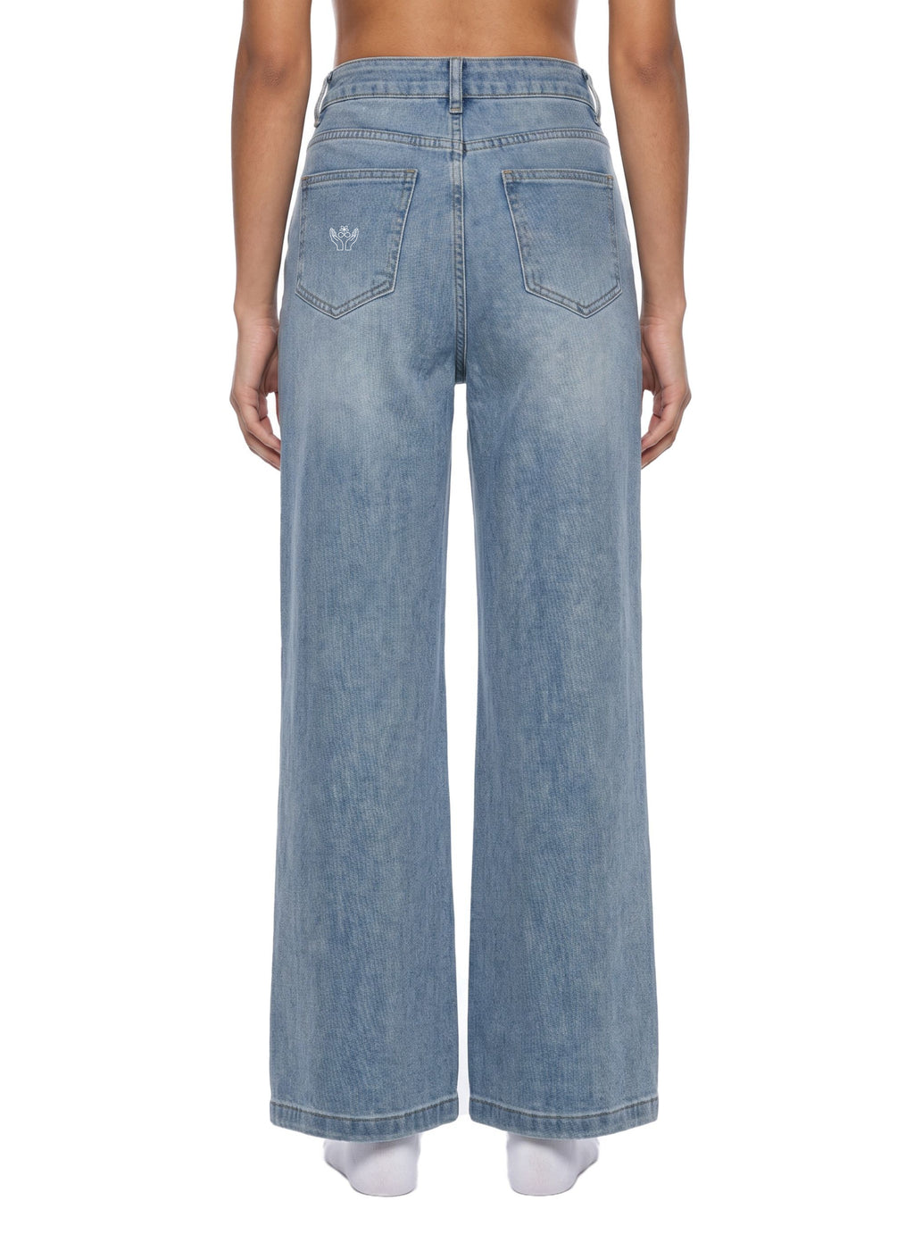 Women’s Vintage Wash High Rise Wide Leg Jeans