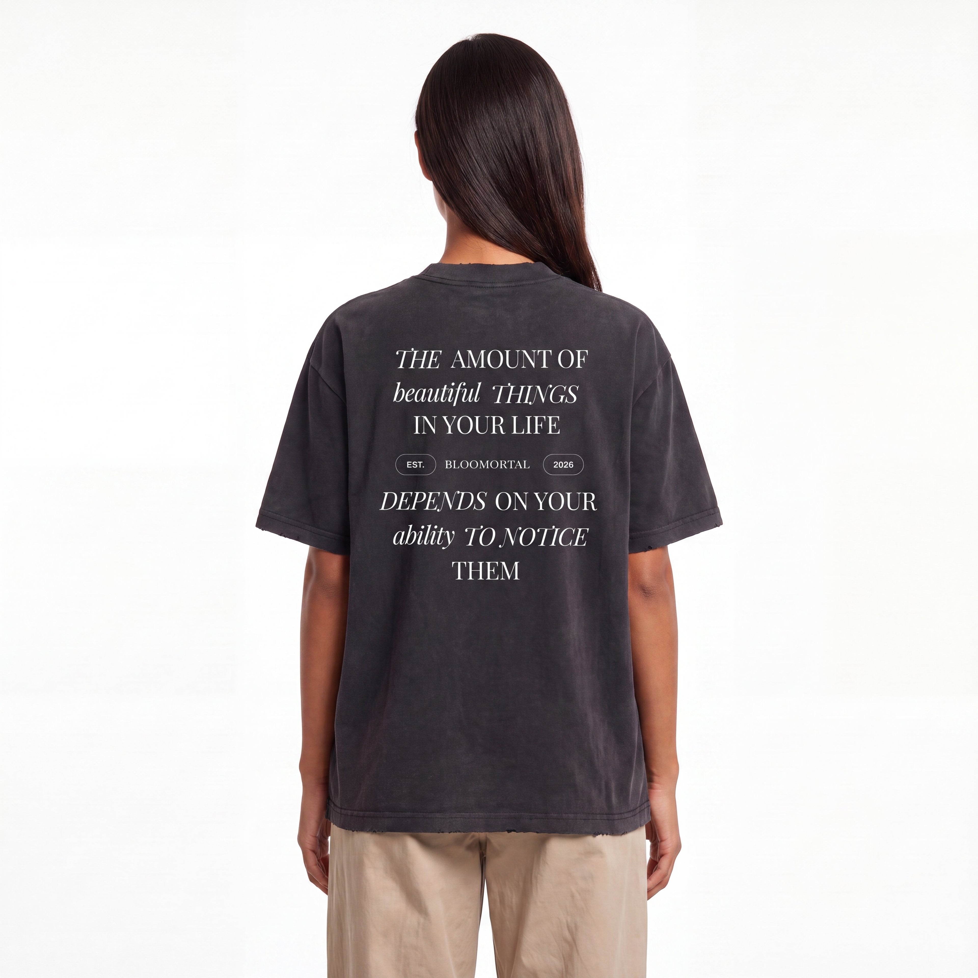 Beautiful Things Heavyweight Vintage Washed Frayed Unisex T-Shirt