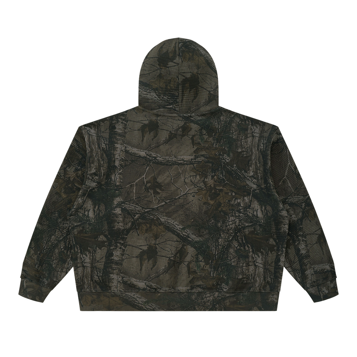 Waffle Tree Camo Boxy Hoodie
