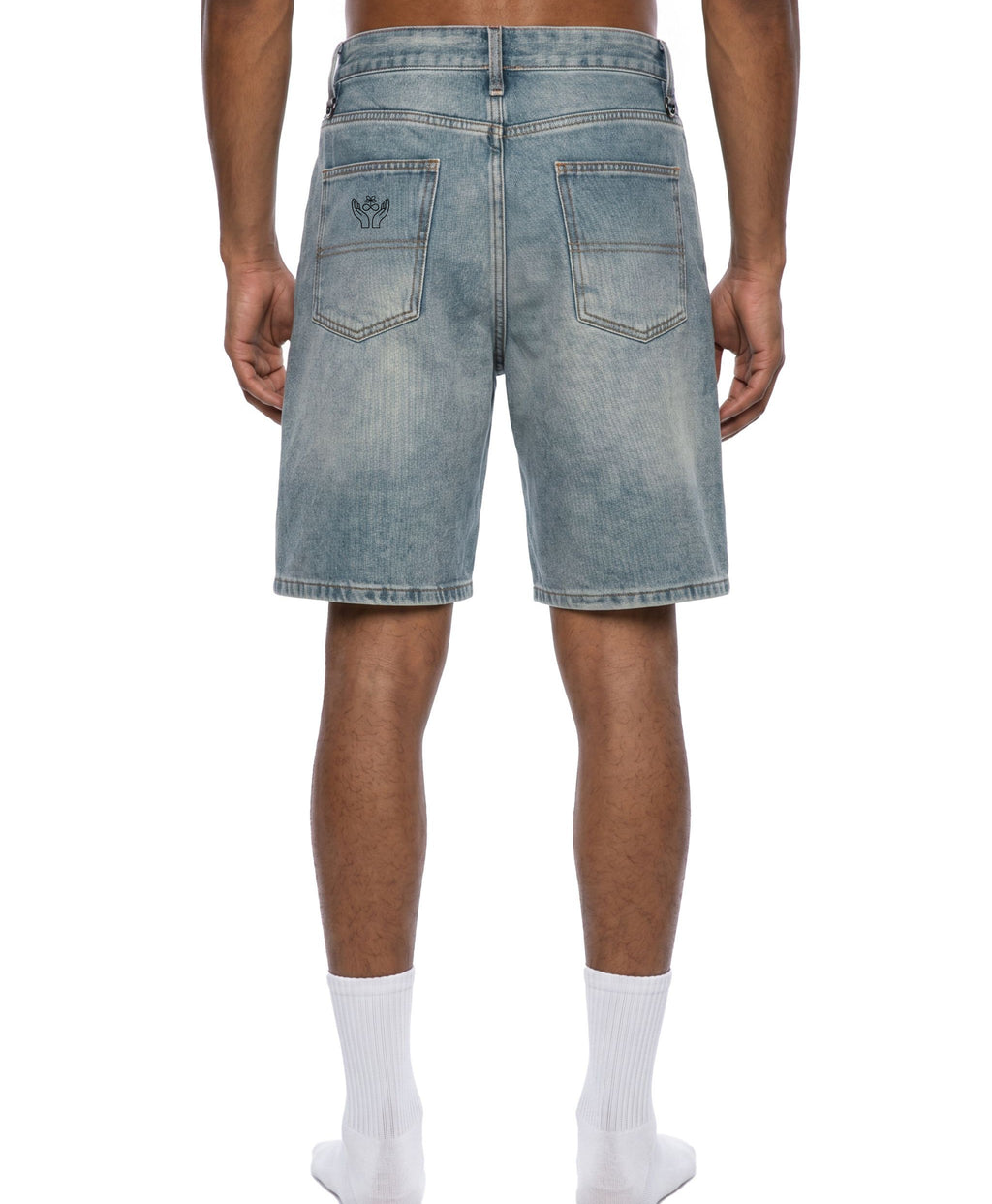 Men's Vintage Wash Denim Shorts